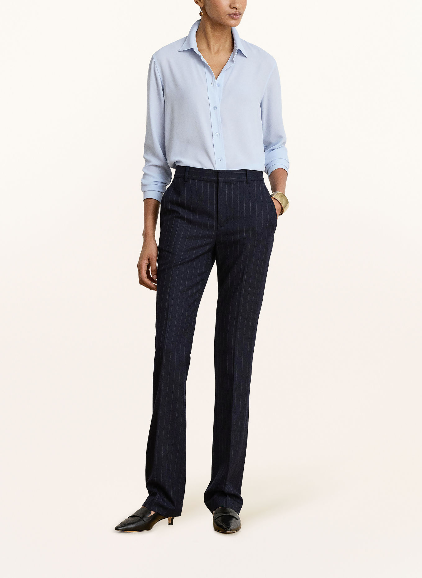 LAUREN RALPH LAUREN Hemdbluse: HELLBLAU