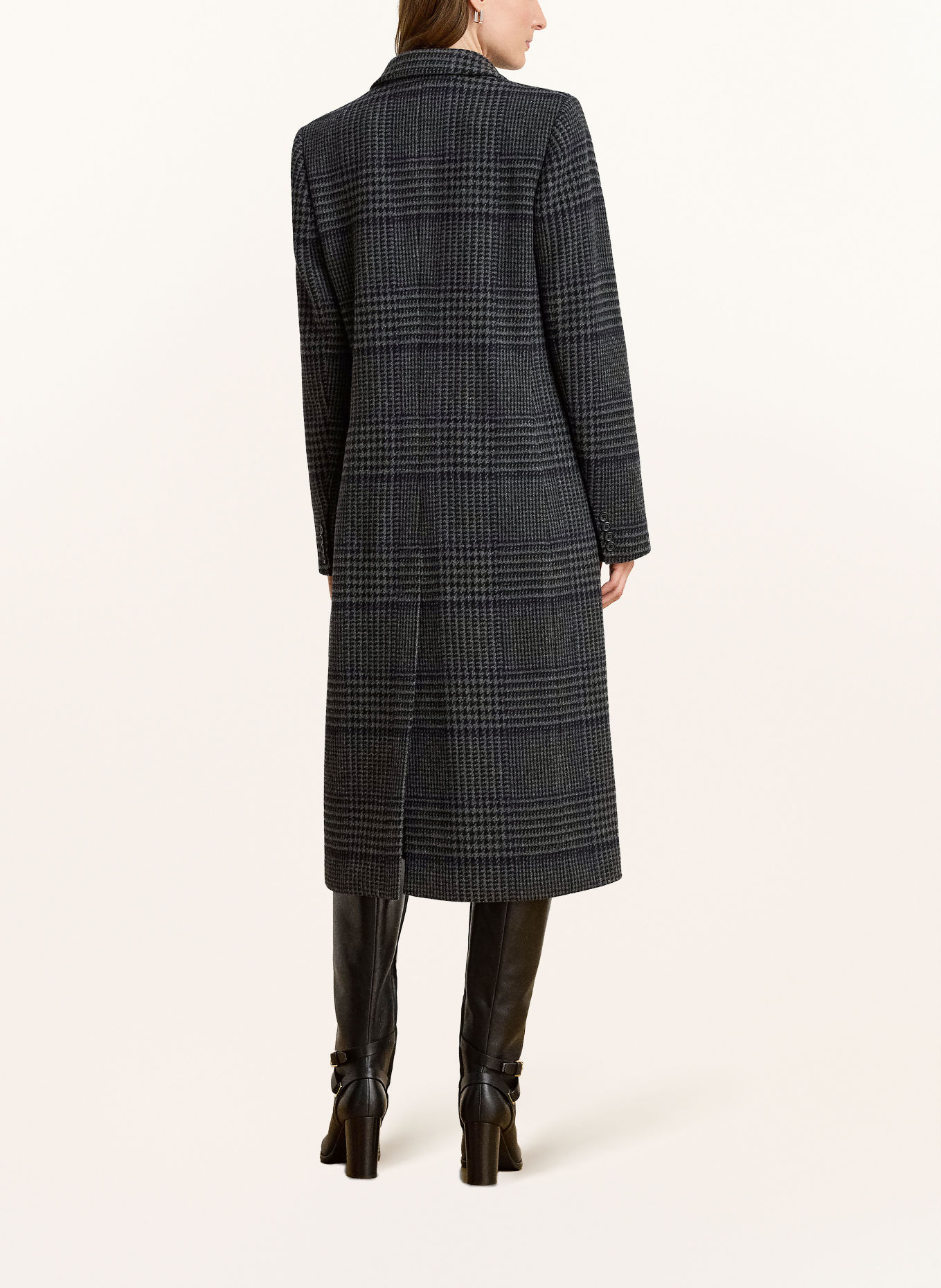 LAUREN RALPH LAUREN Manteau: GRIS FONCÉ / BLEU FONCÉ / NOIR