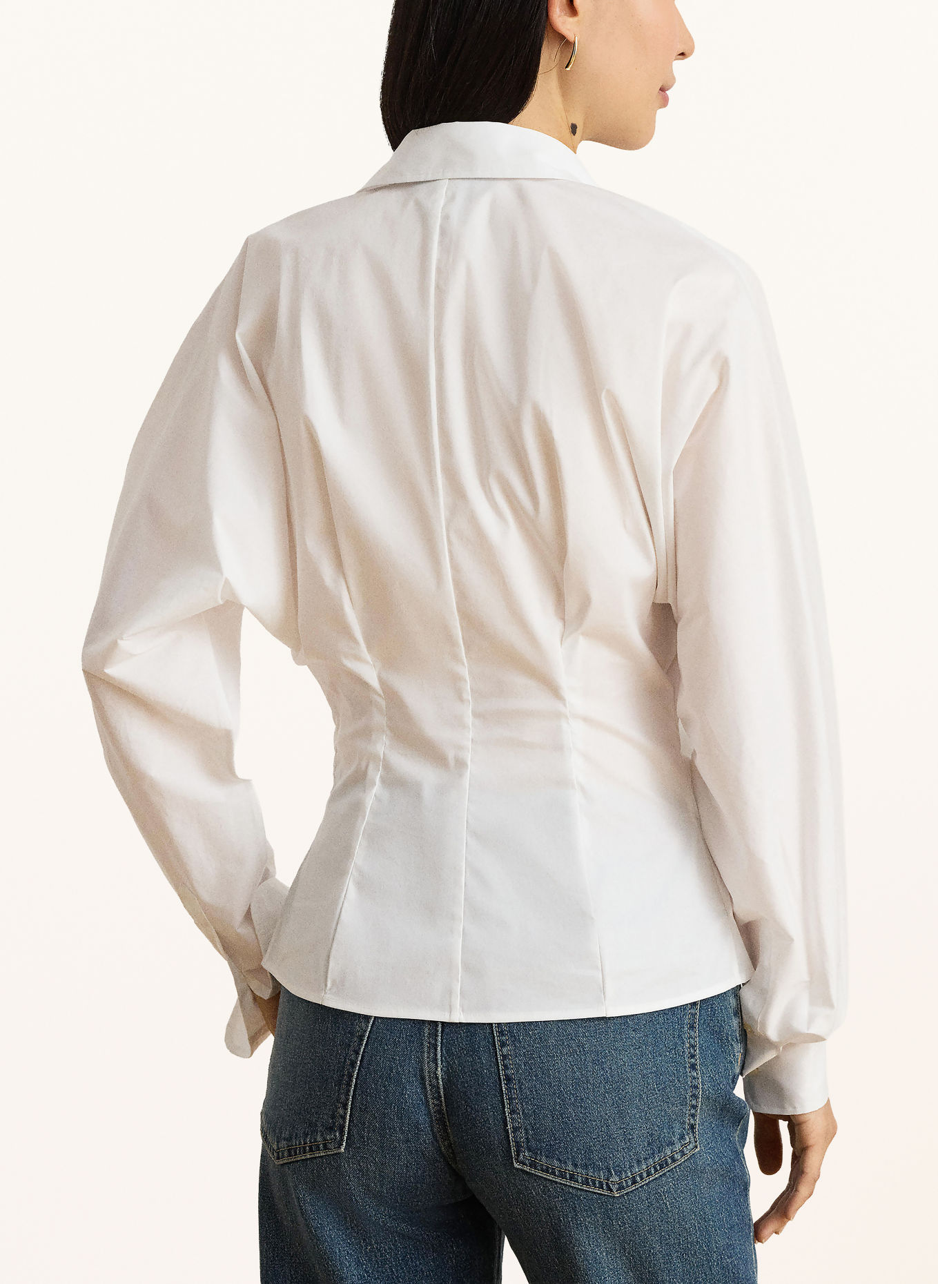 LAUREN RALPH LAUREN Wickelbluse: WEISS