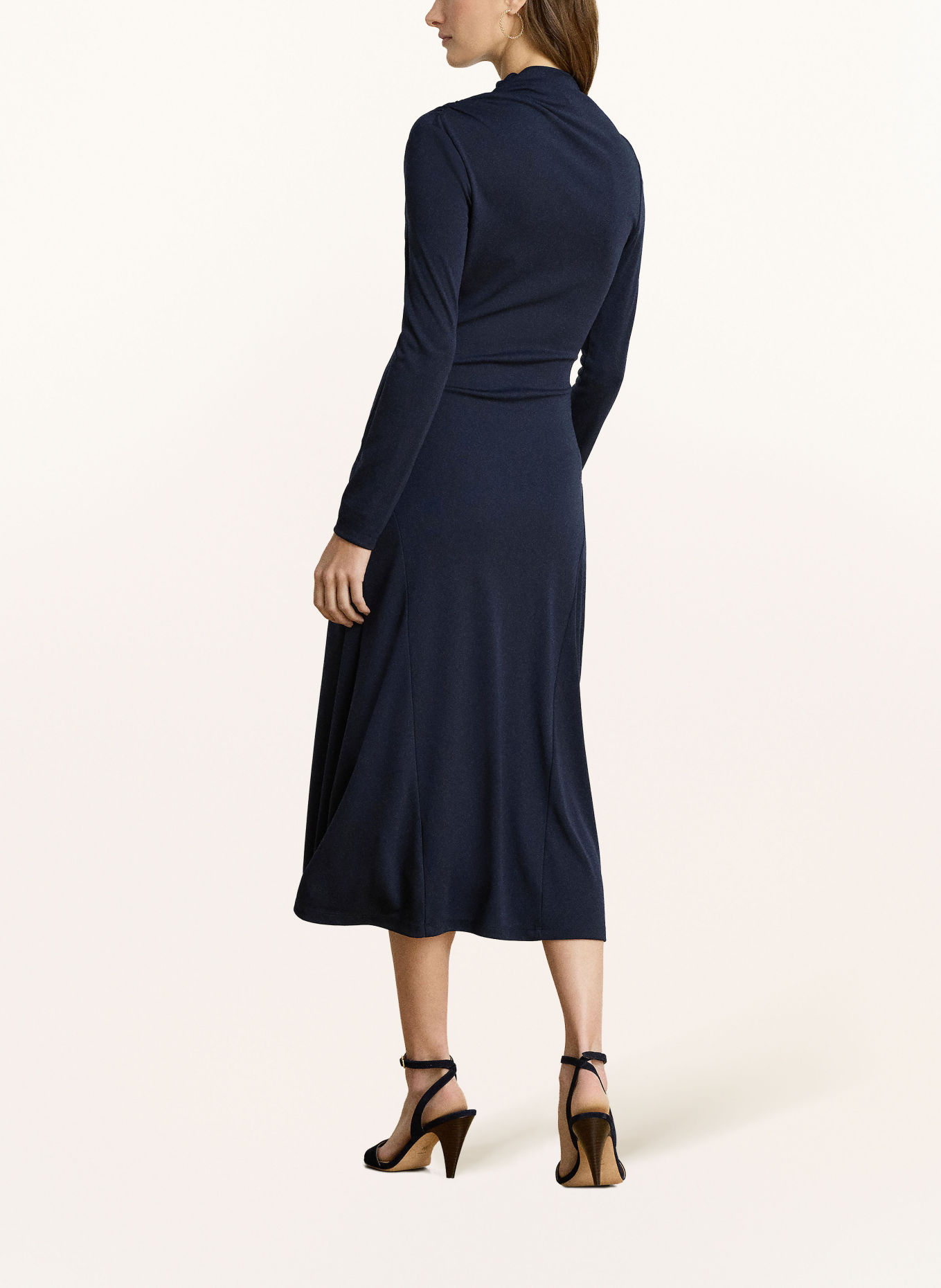 LAUREN RALPH LAUREN Jerseyové šaty YAMILLA: TMAVĚ MODRÁ