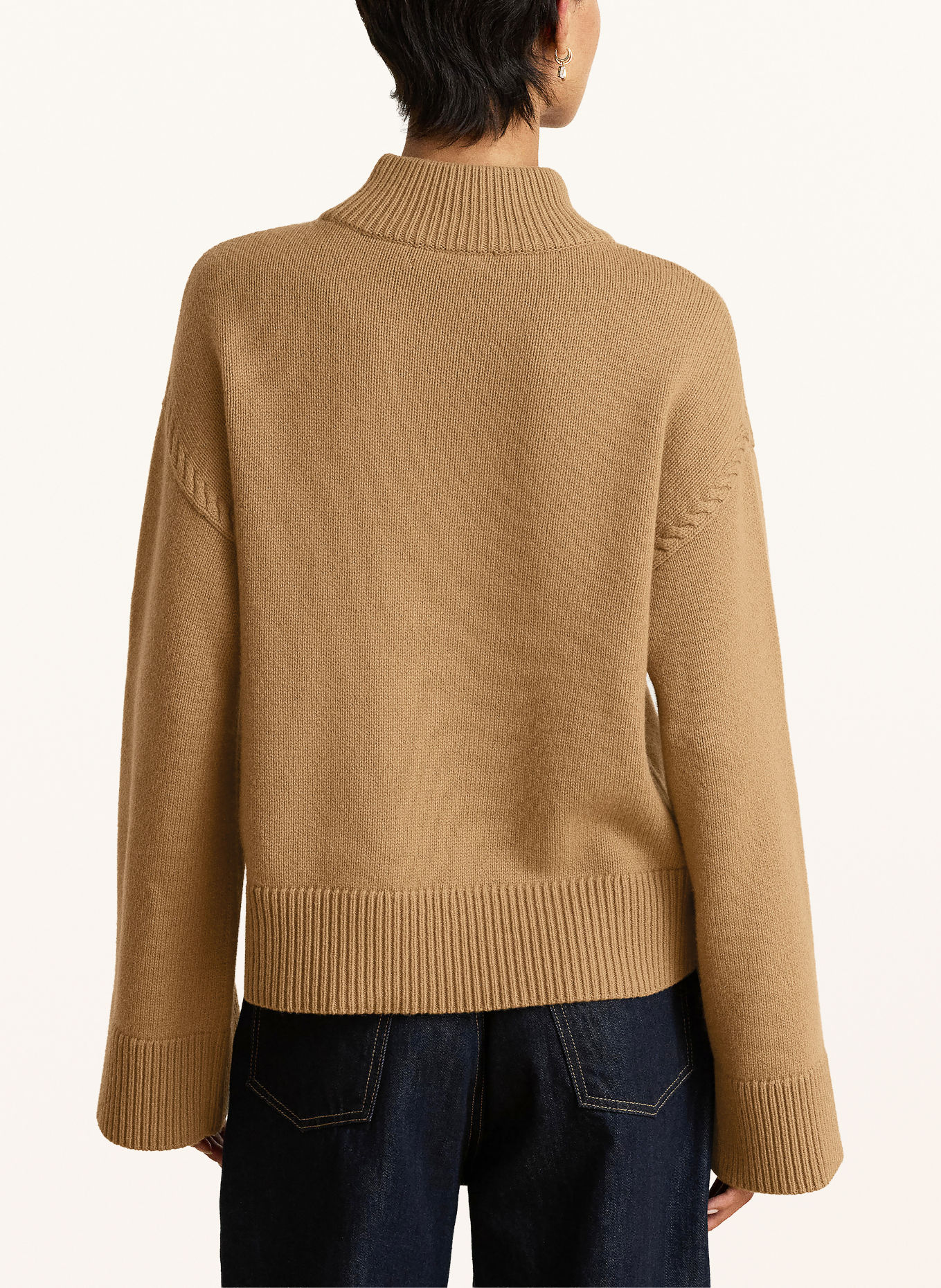 LAUREN RALPH LAUREN Turtleneck sweater: CAMEL