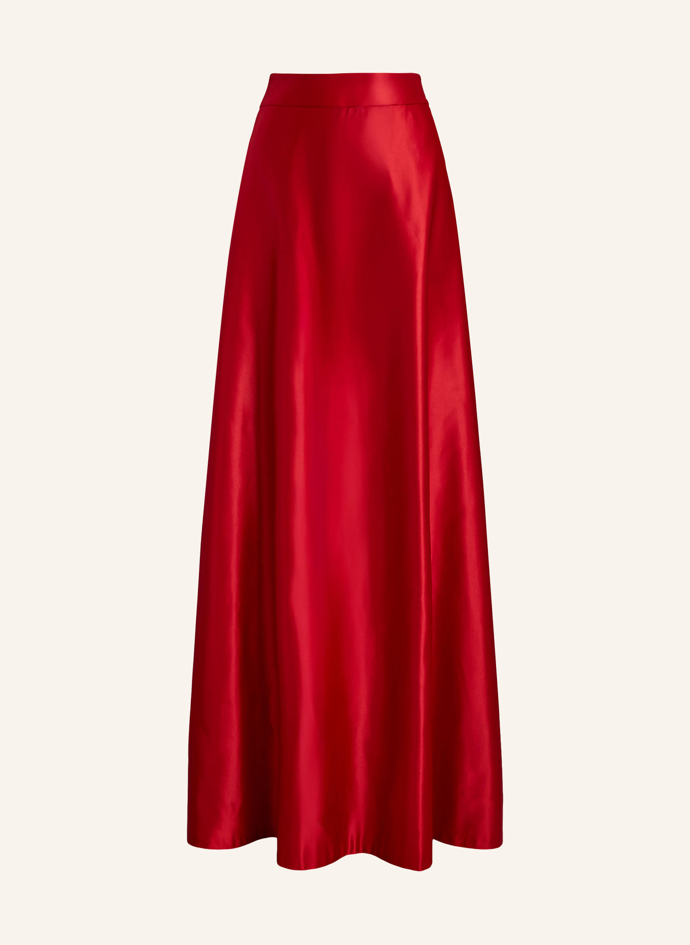 LAUREN RALPH LAUREN Satijnen rok: ROOD