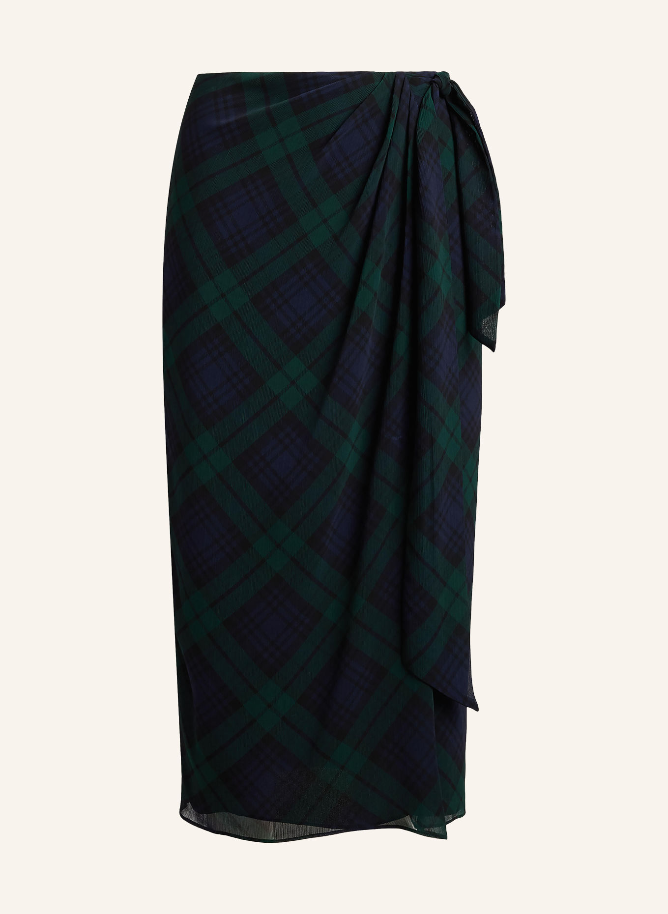 LAUREN RALPH LAUREN Rock SARONG: DUNKELBLAU / PETROL / SCHWARZ