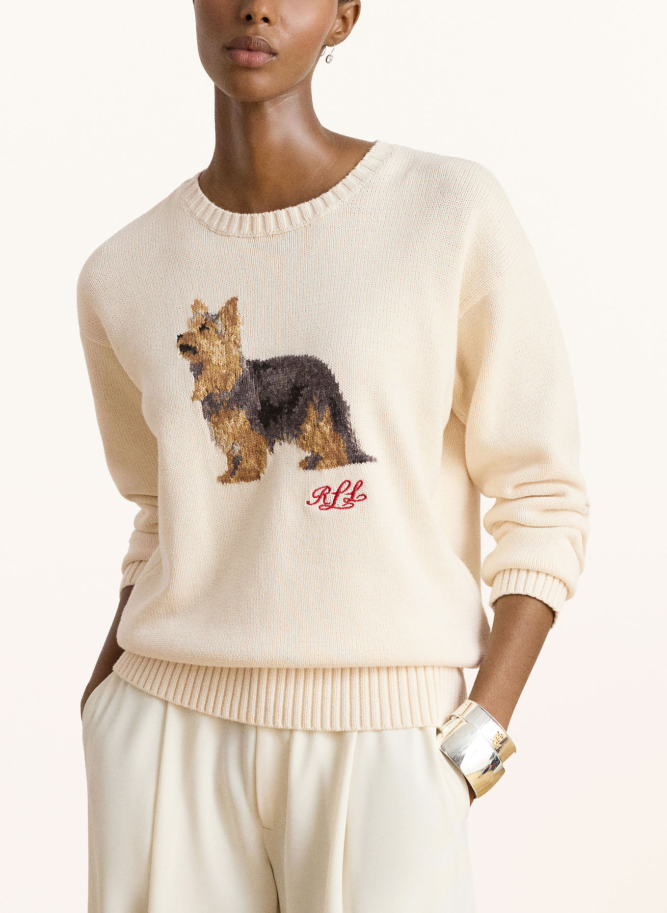 LAUREN RALPH LAUREN Pullover: ECRU