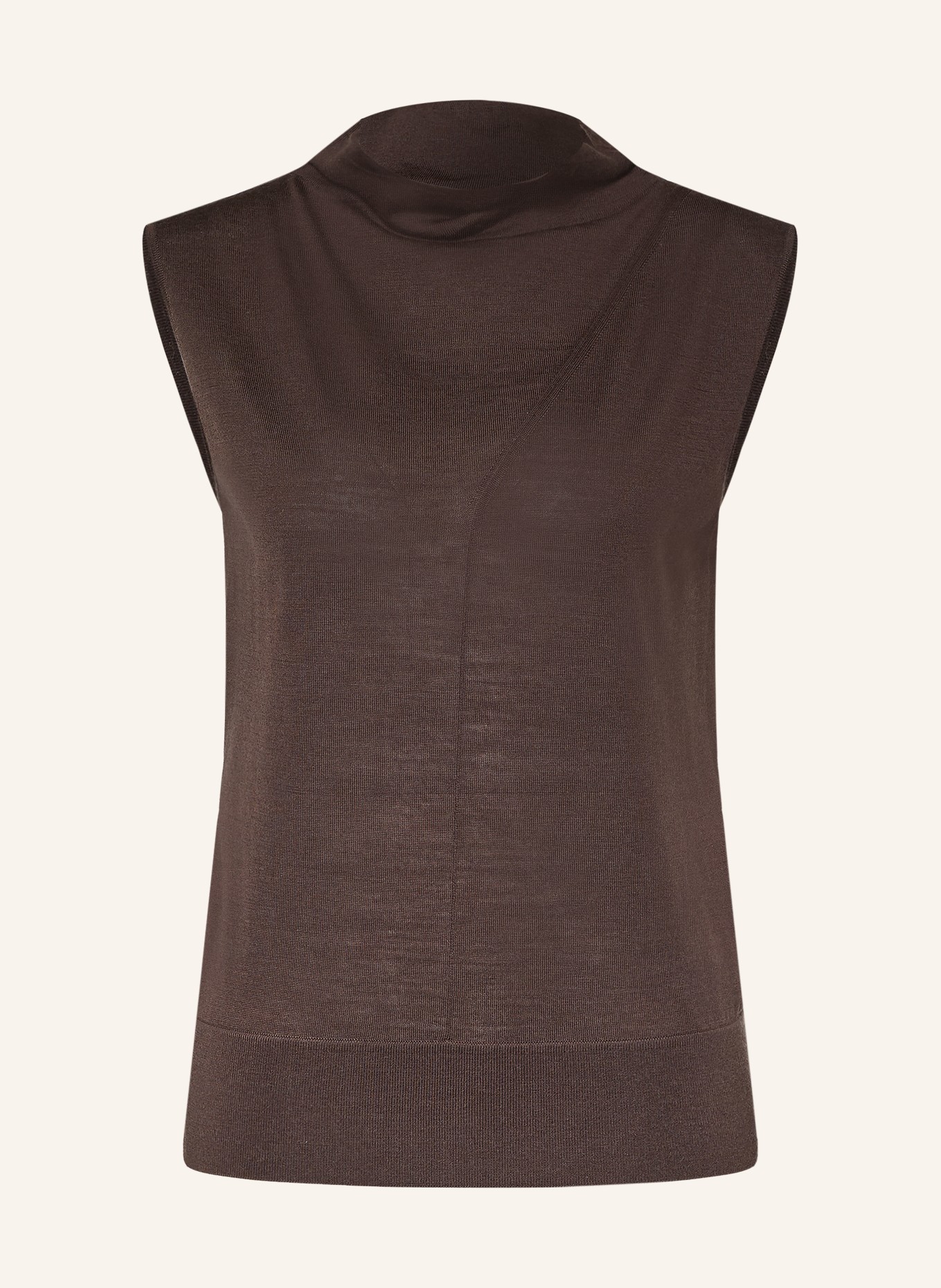 REISS Top HONEY: DARK BROWN
