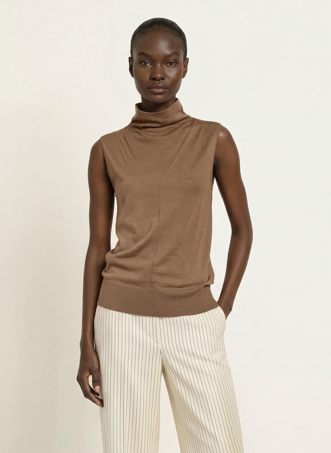 REISS Top HONEY: KAKI