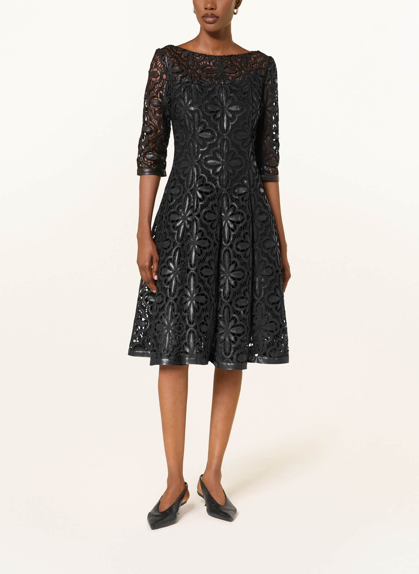 TALBOT RUNHOF Cocktail dress with 3/4 sleeves: 999 BLACK