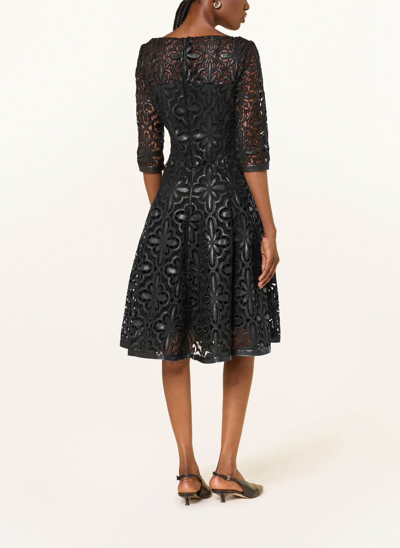 TALBOT RUNHOF Cocktail dress with 3/4 sleeves: 999 BLACK