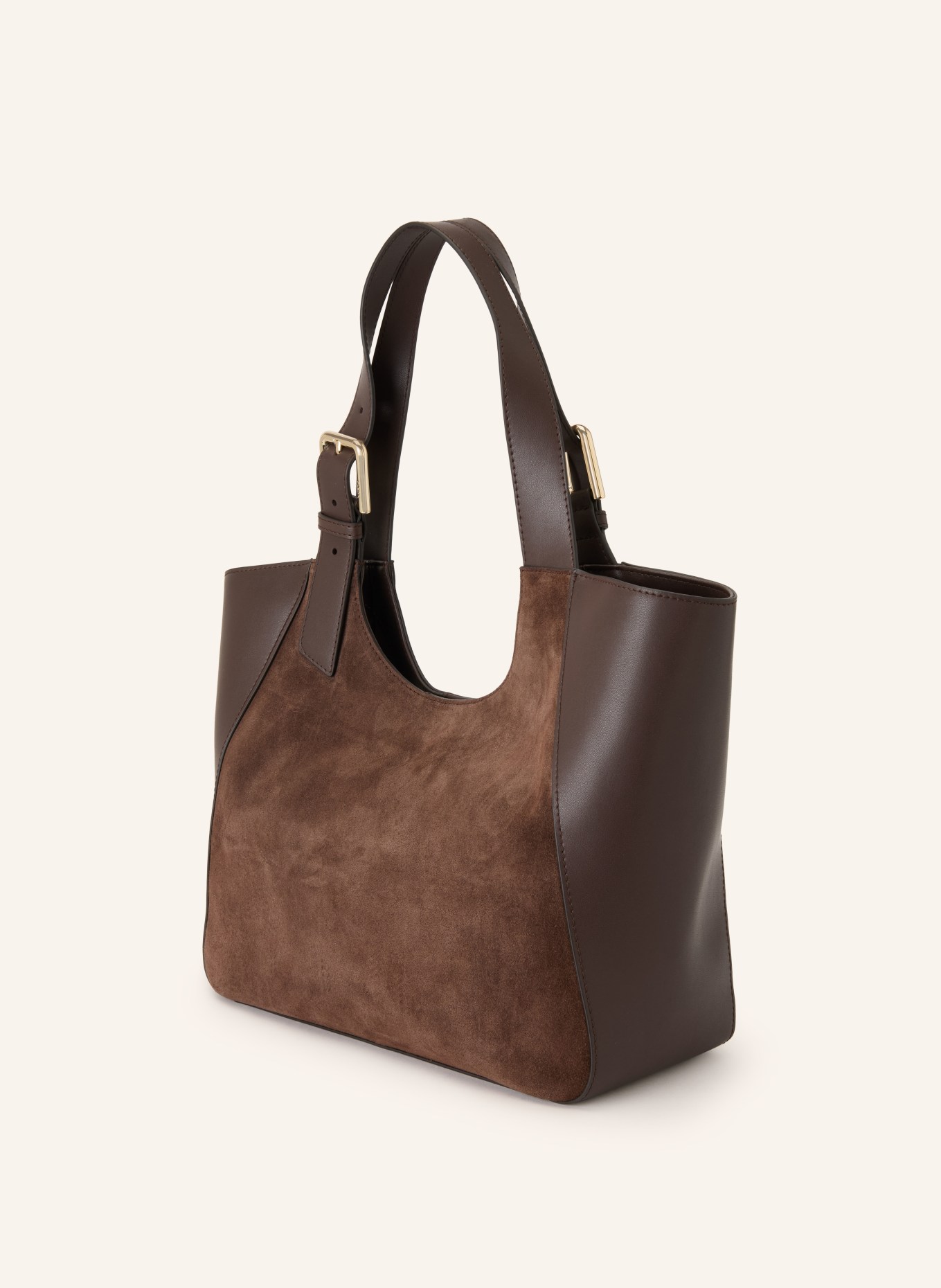 FURLA DORA MEDIUM Shoppers: DARK BROWN / GOLD