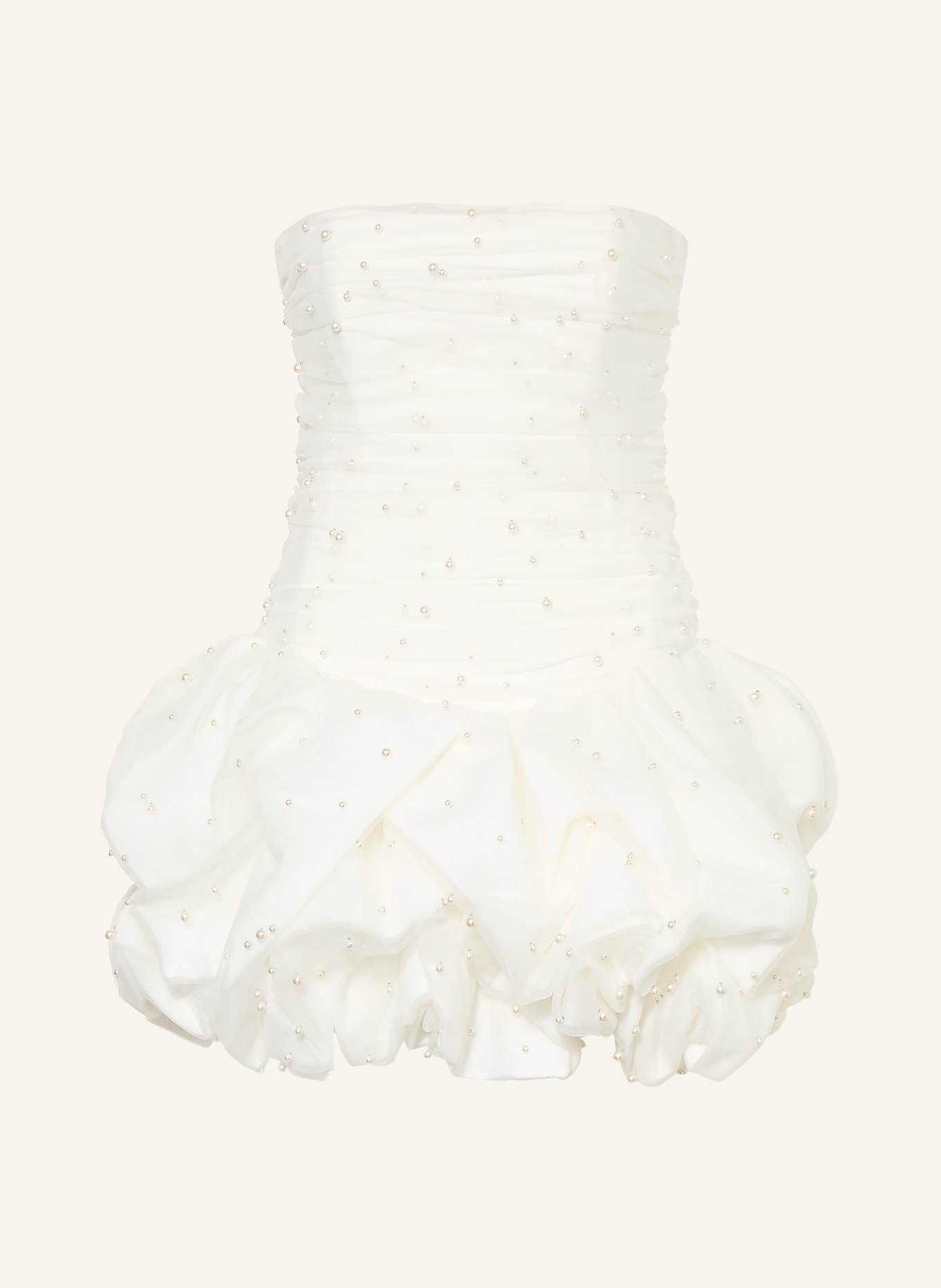 Aje. JUNIPER cocktail dress with decorative beads: WHITE
