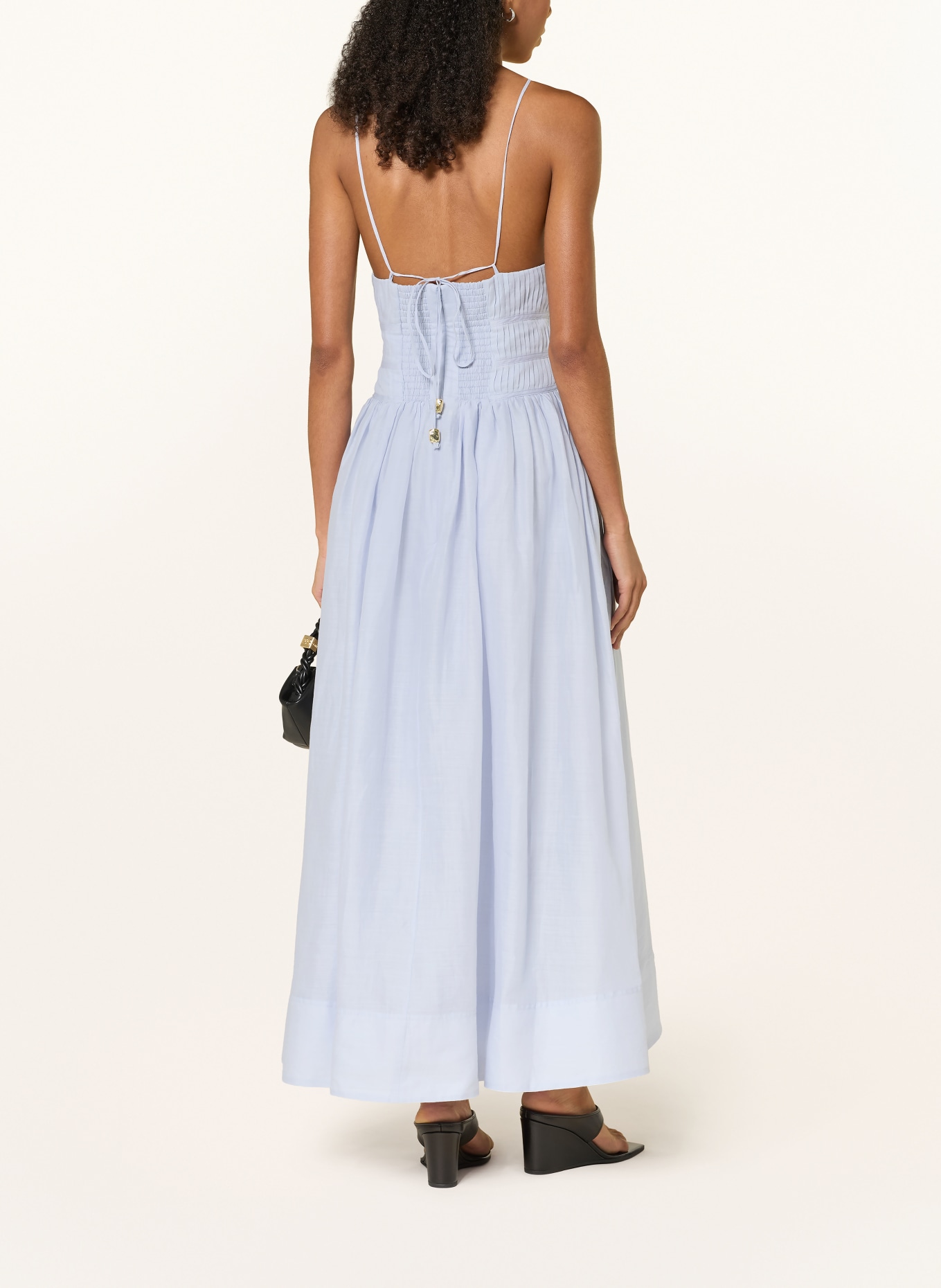 Aje. HELENE Dress with Rhinestones: LIGHT BLUE