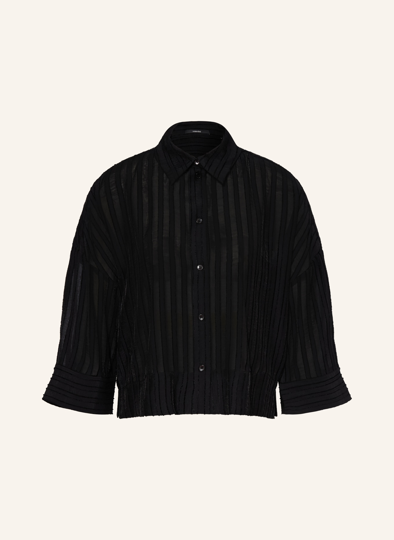 someday ZADINA blouse with 3/4 sleeves: BLACK