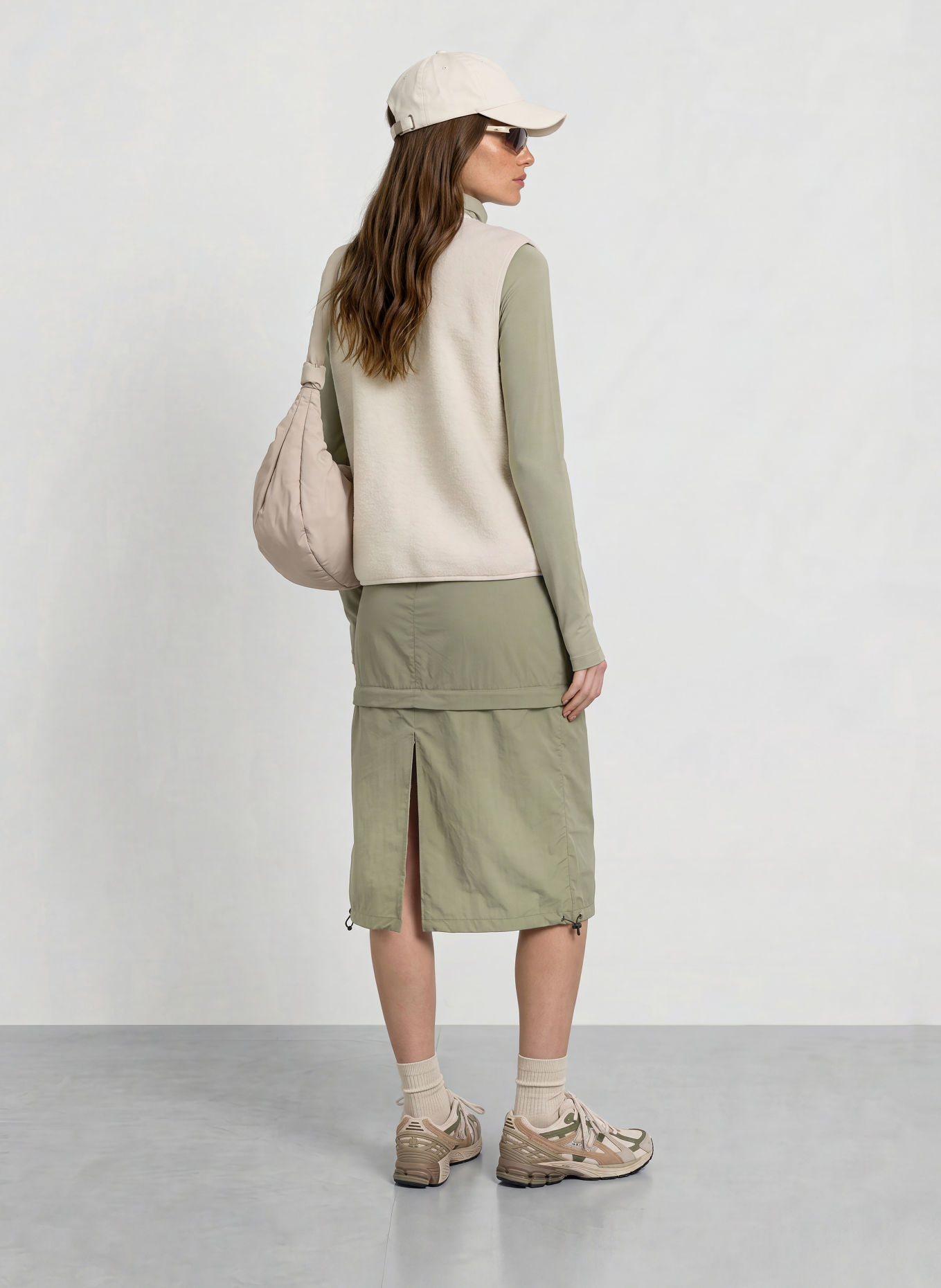 me°ru' Fleece bodywarmer PEARLAND: WIT