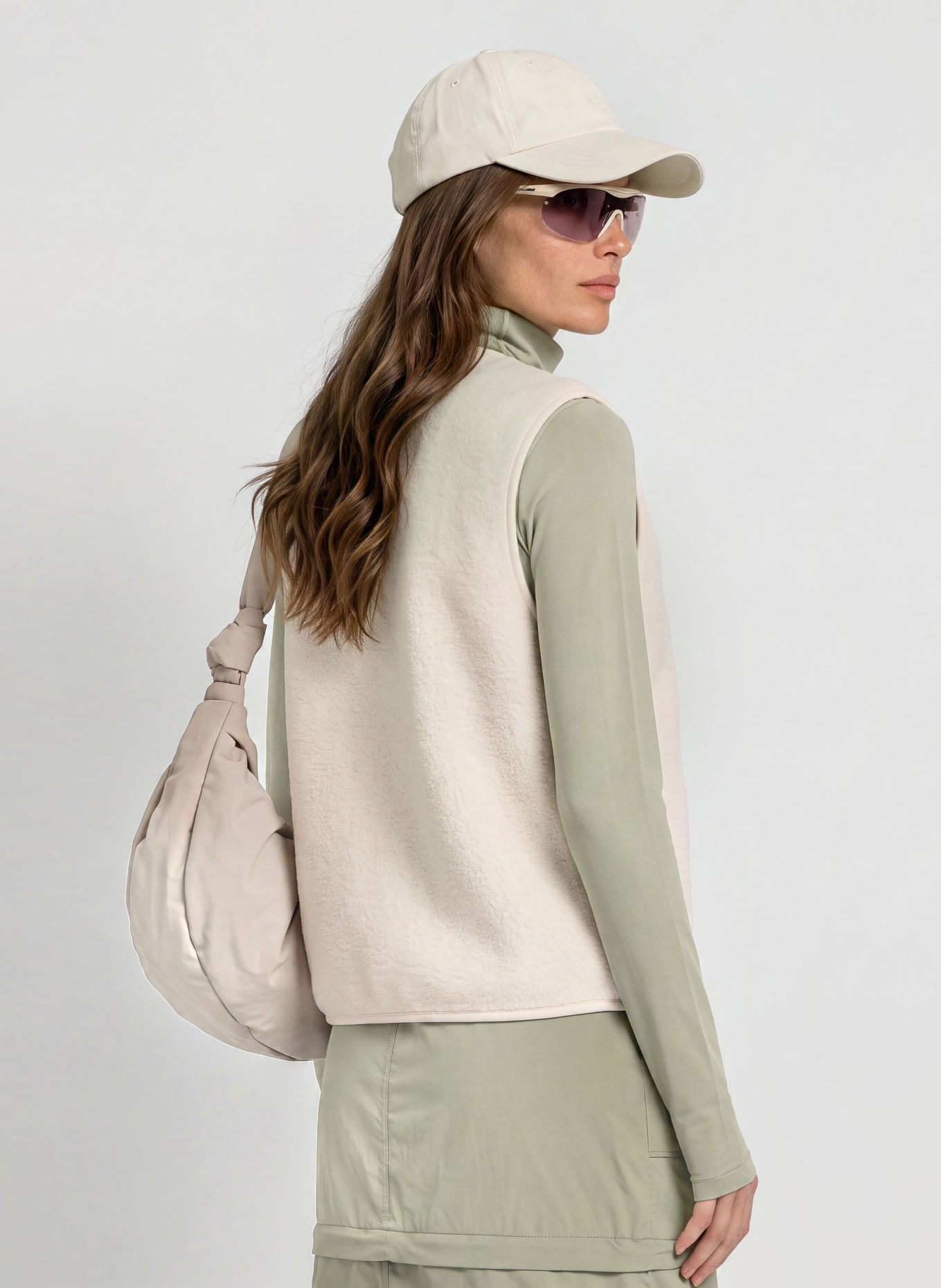 me°ru' Fleece bodywarmer PEARLAND: WIT