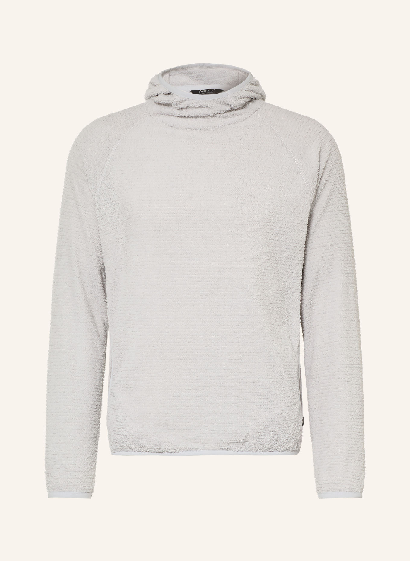 me°ru' Fleecehoodie ALLENTOWN: LICHTGRIJS