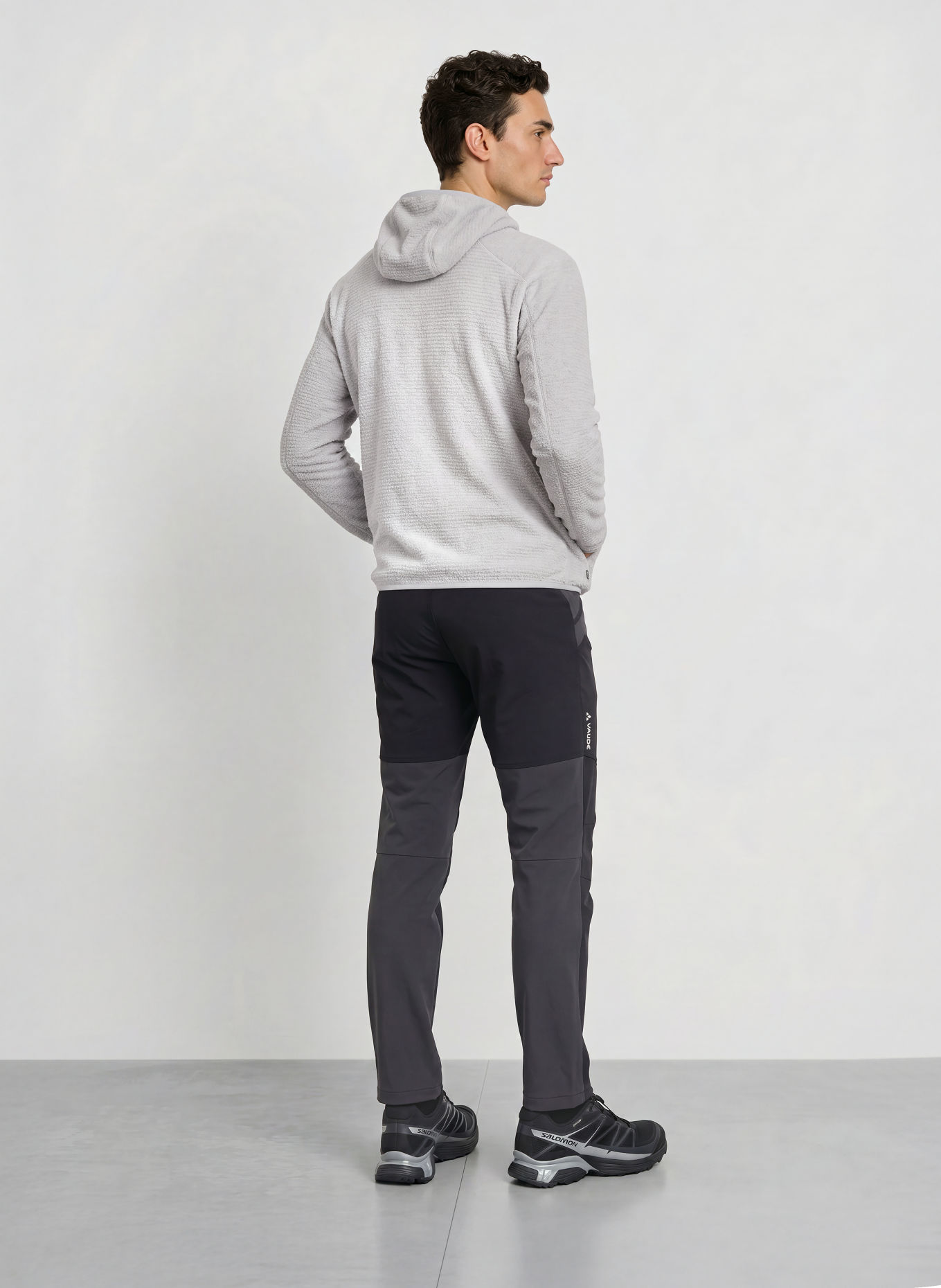 me°ru' Fleecehoodie ALLENTOWN: LICHTGRIJS