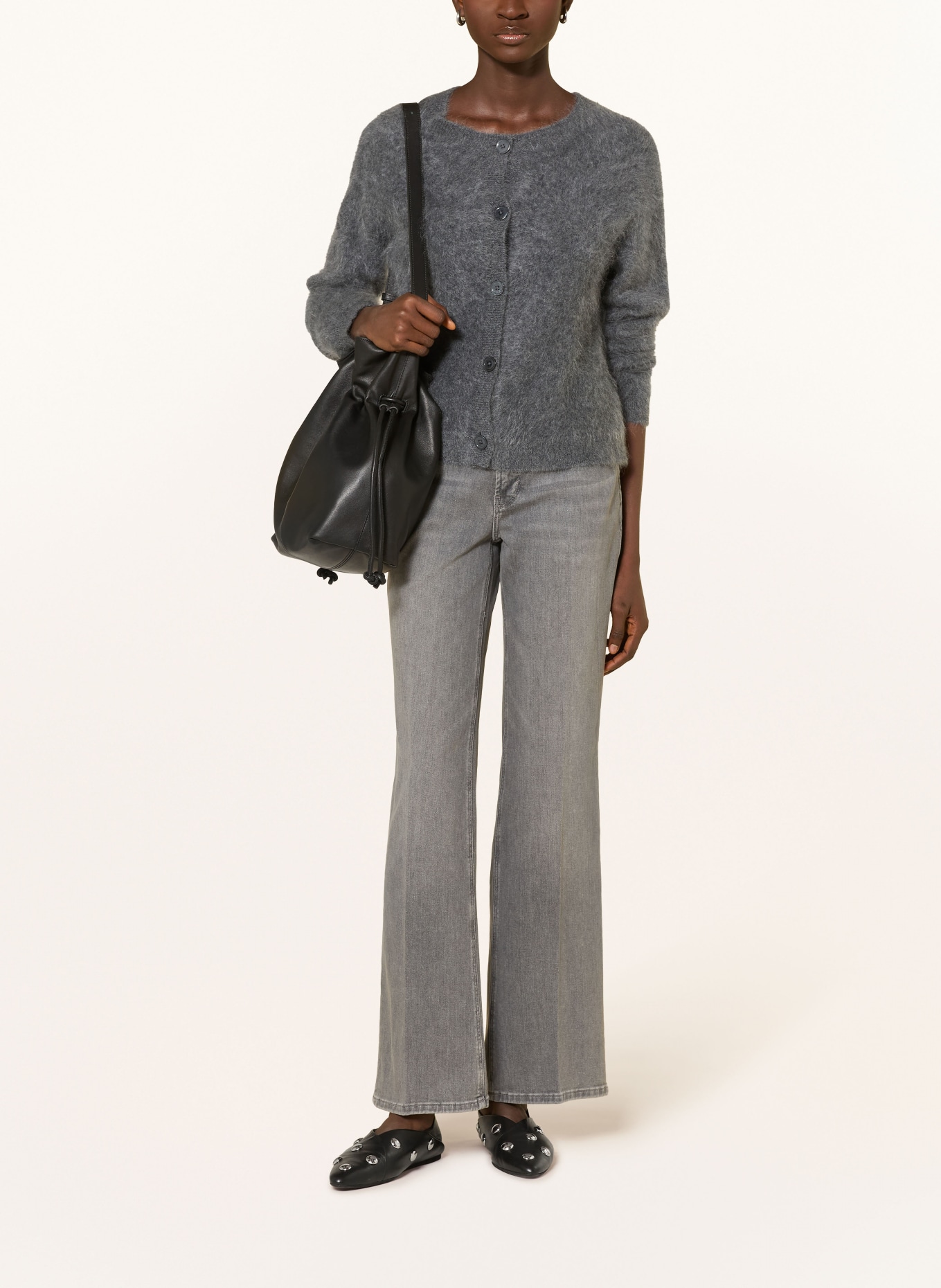 someday Flared jeans CARIE ICONIC: 80014 mid stone grey