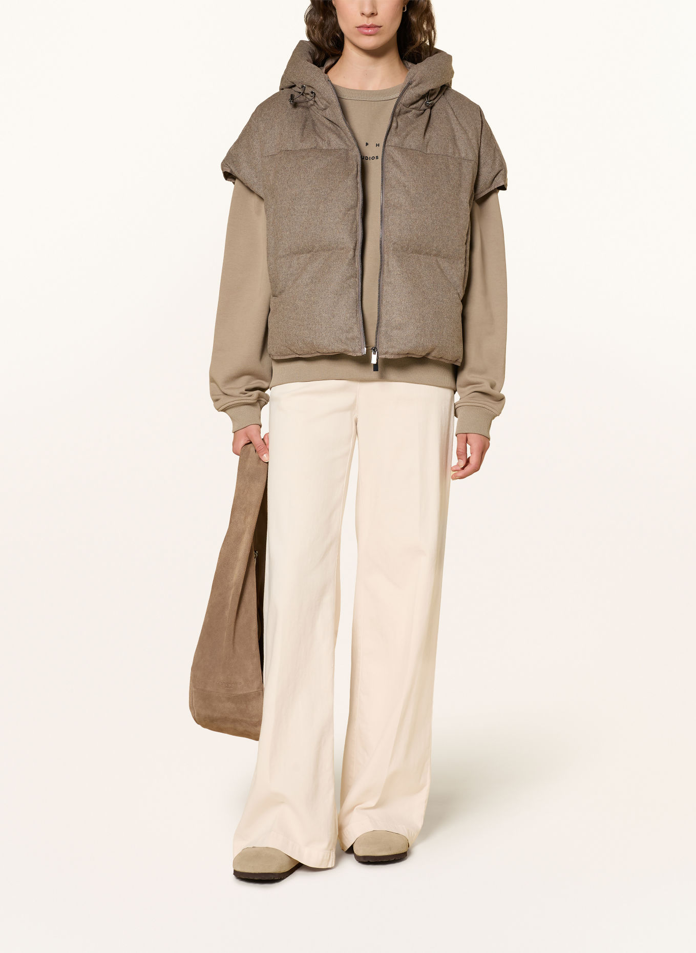 someday VENKINA Down vest: TAUPE