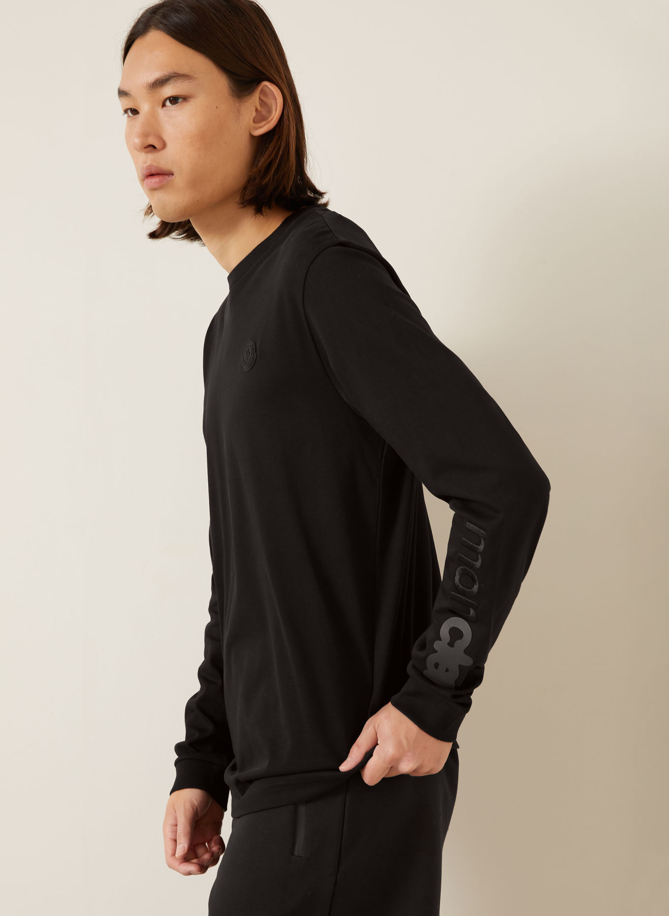 MONCLER Long-sleeve shirt: BLACK
