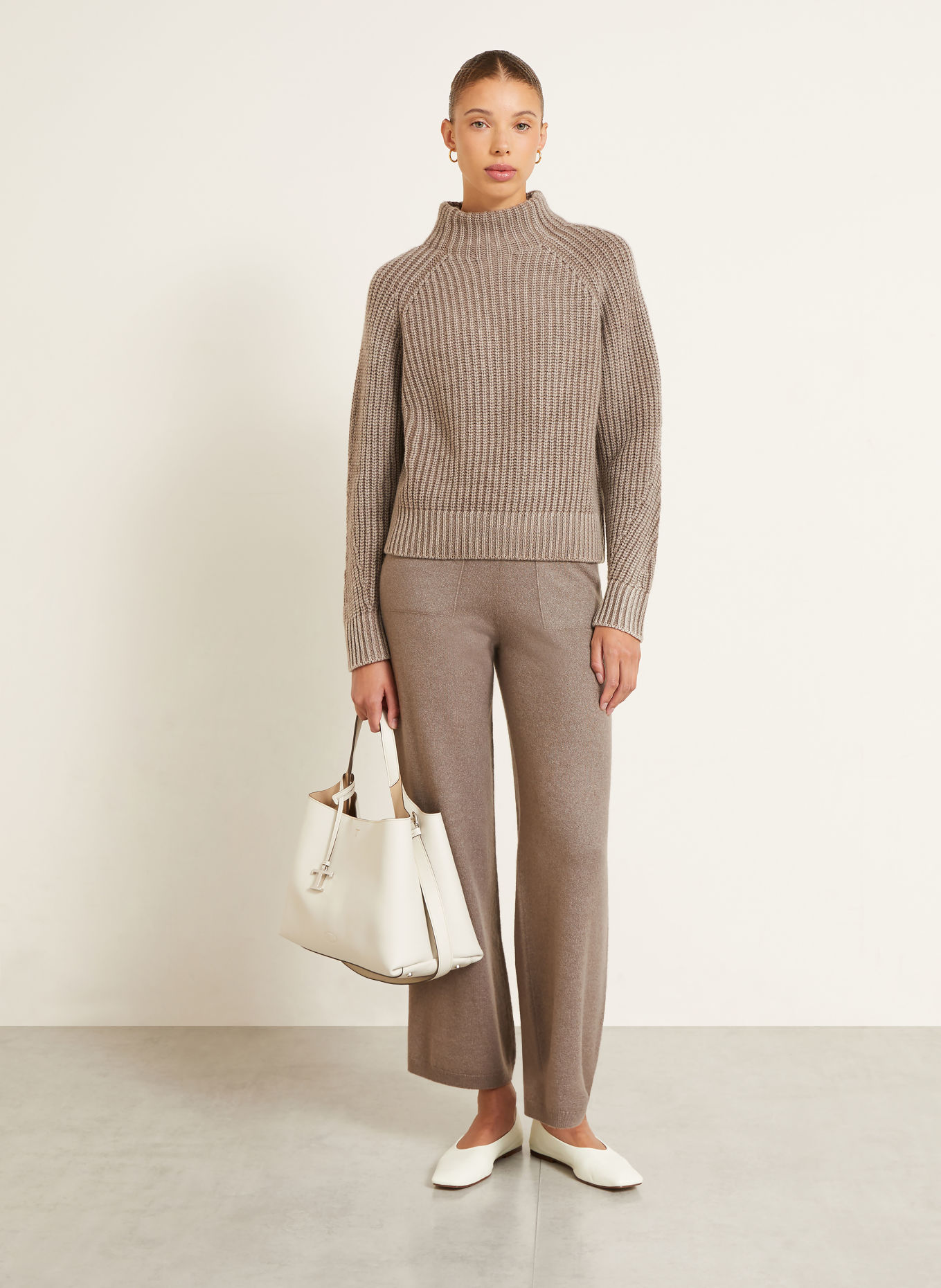 IRIS von ARNIM BARDELIA Cashmere Sweater: TAUPE