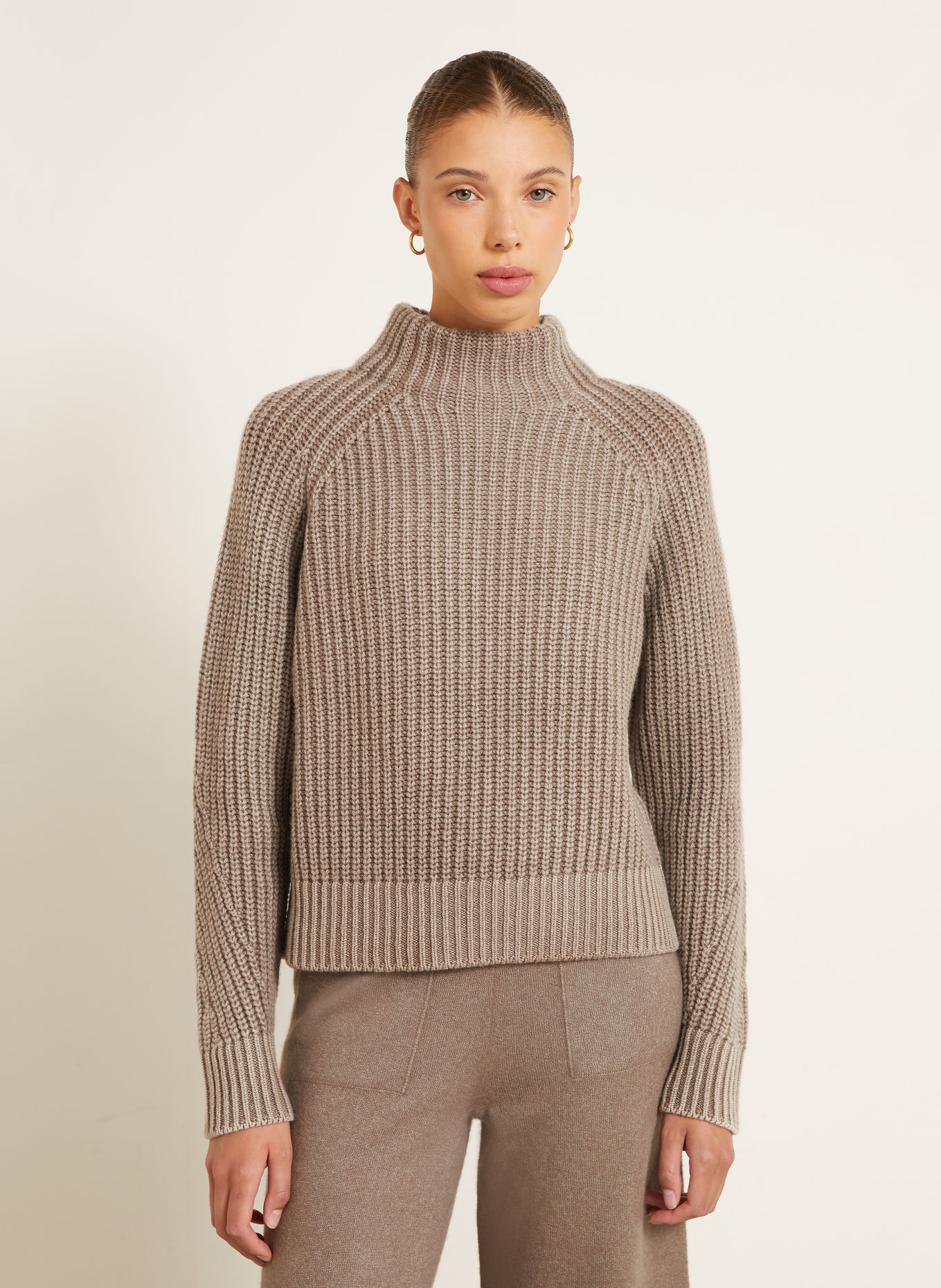 IRIS von ARNIM BARDELIA Cashmere Sweater: TAUPE