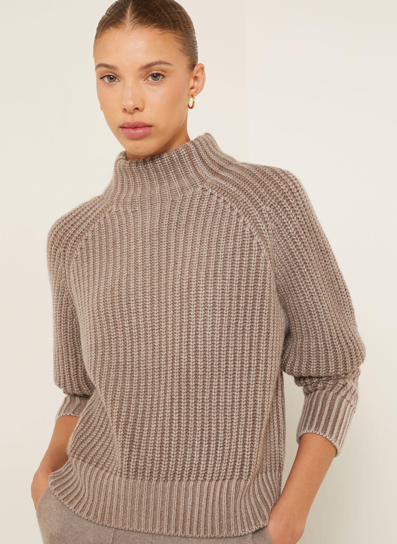 IRIS von ARNIM BARDELIA Cashmere Sweater: TAUPE