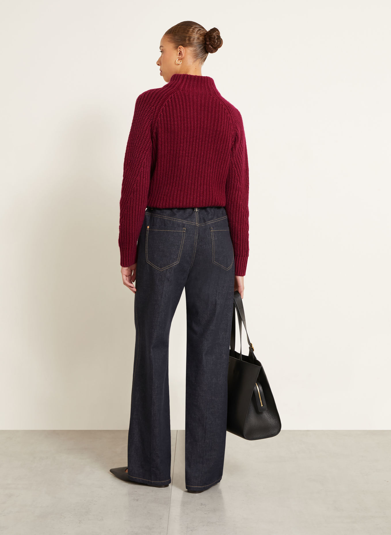 IRIS von ARNIM Pull en cachemire BARDELIA: ROUGE FONCÉ