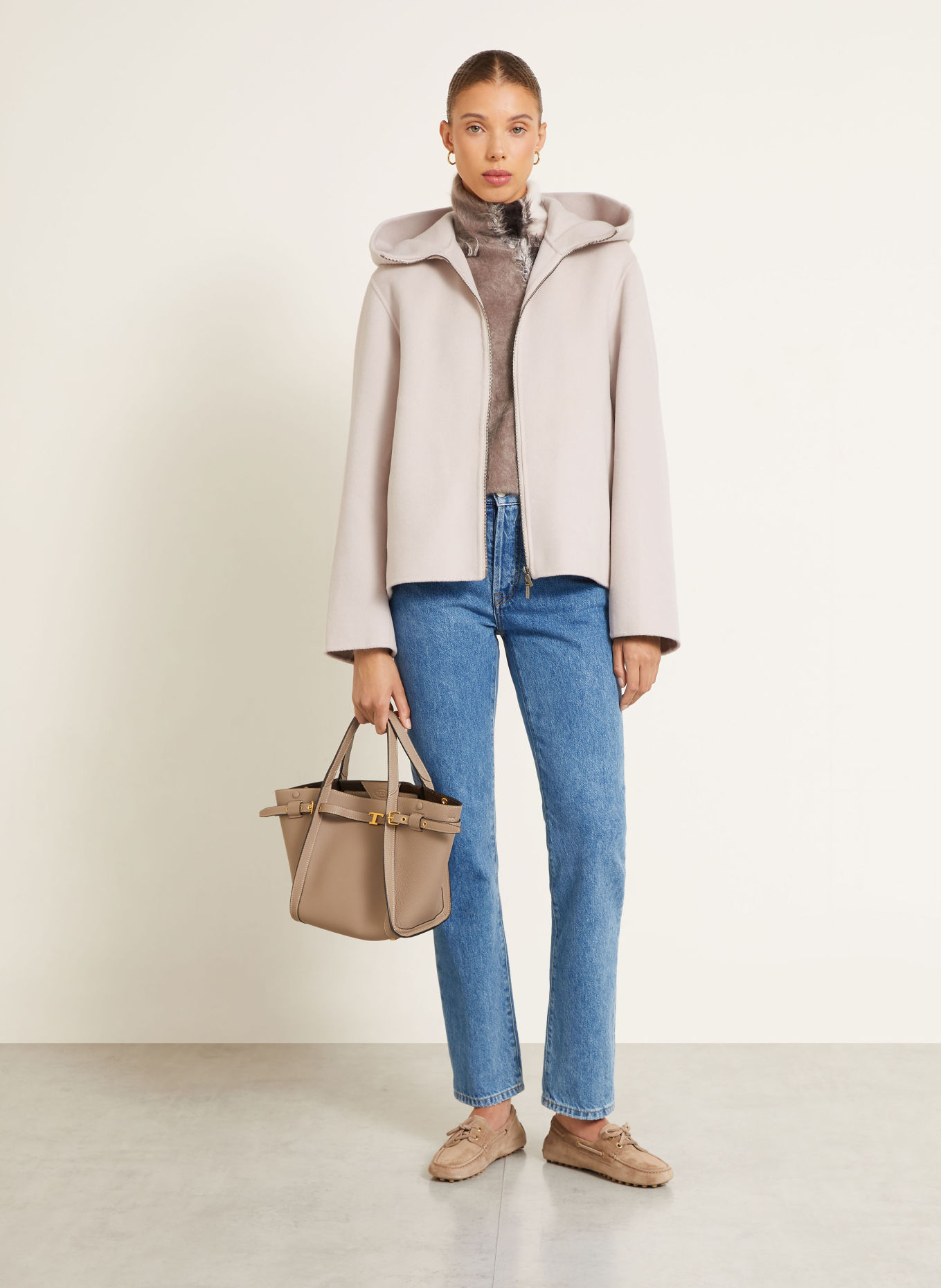 IRIS von ARNIM Kastenjacke DANCE mit Cashmere: ECRU