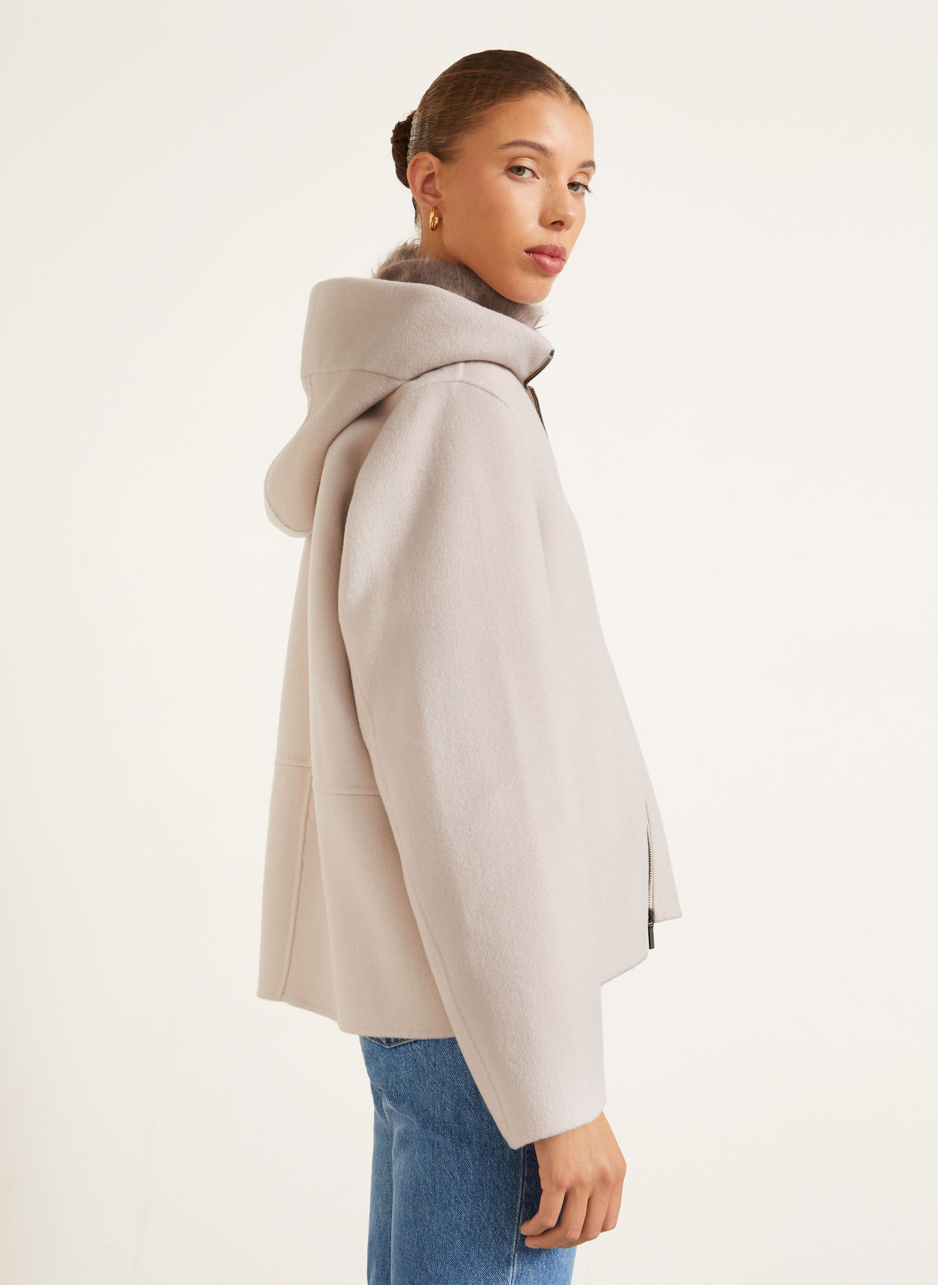 IRIS von ARNIM Kastenjacke DANCE mit Cashmere: ECRU