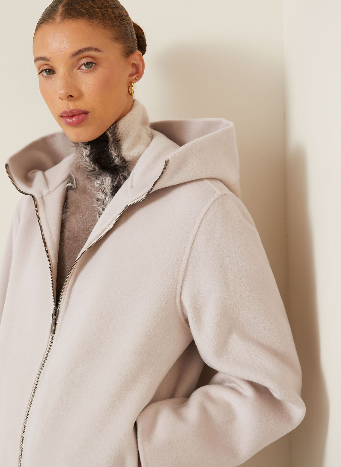 IRIS von ARNIM Kastenjacke DANCE mit Cashmere: ECRU