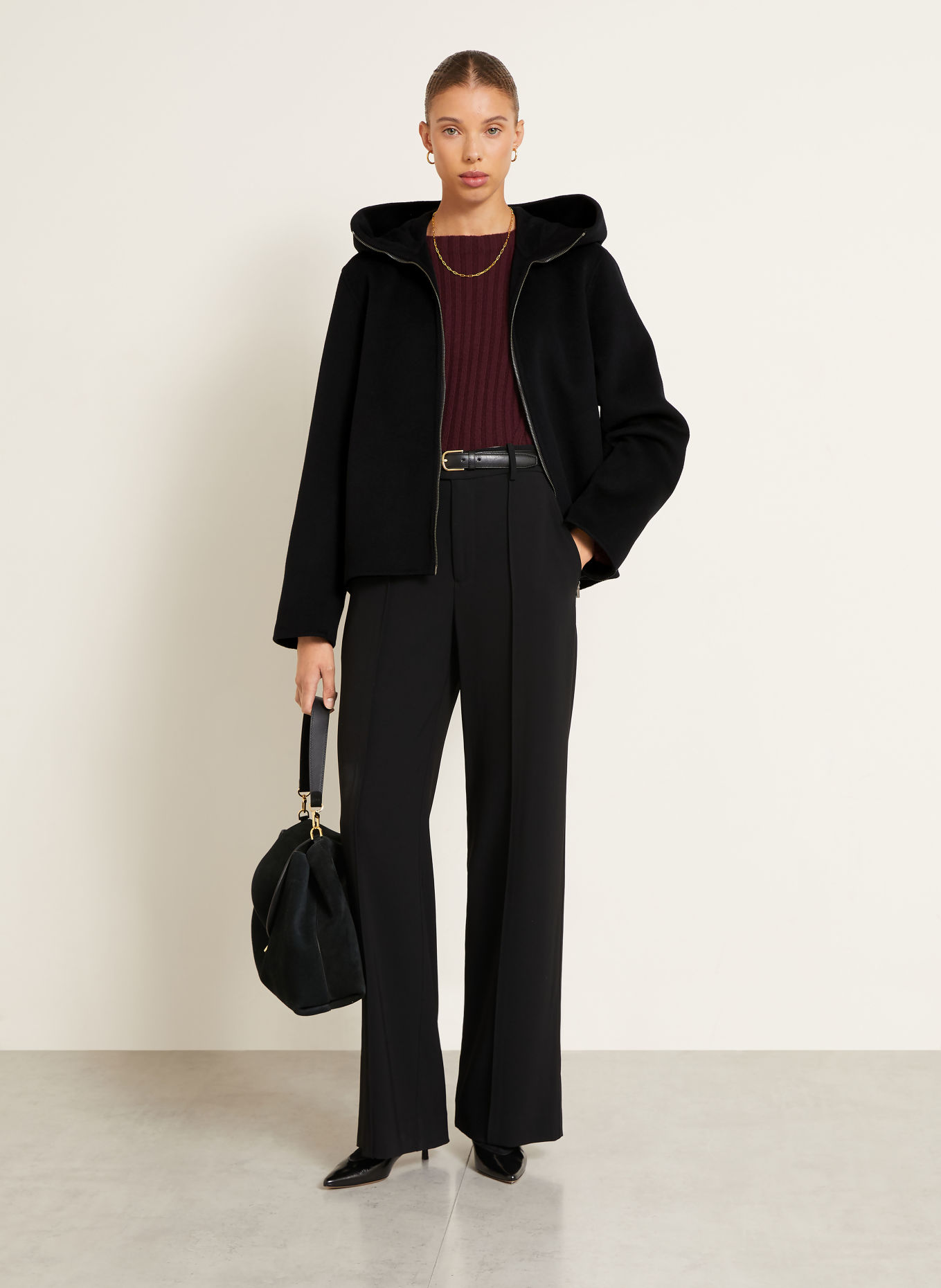 IRIS von ARNIM Kastenjacke DANCE mit Cashmere: SCHWARZ