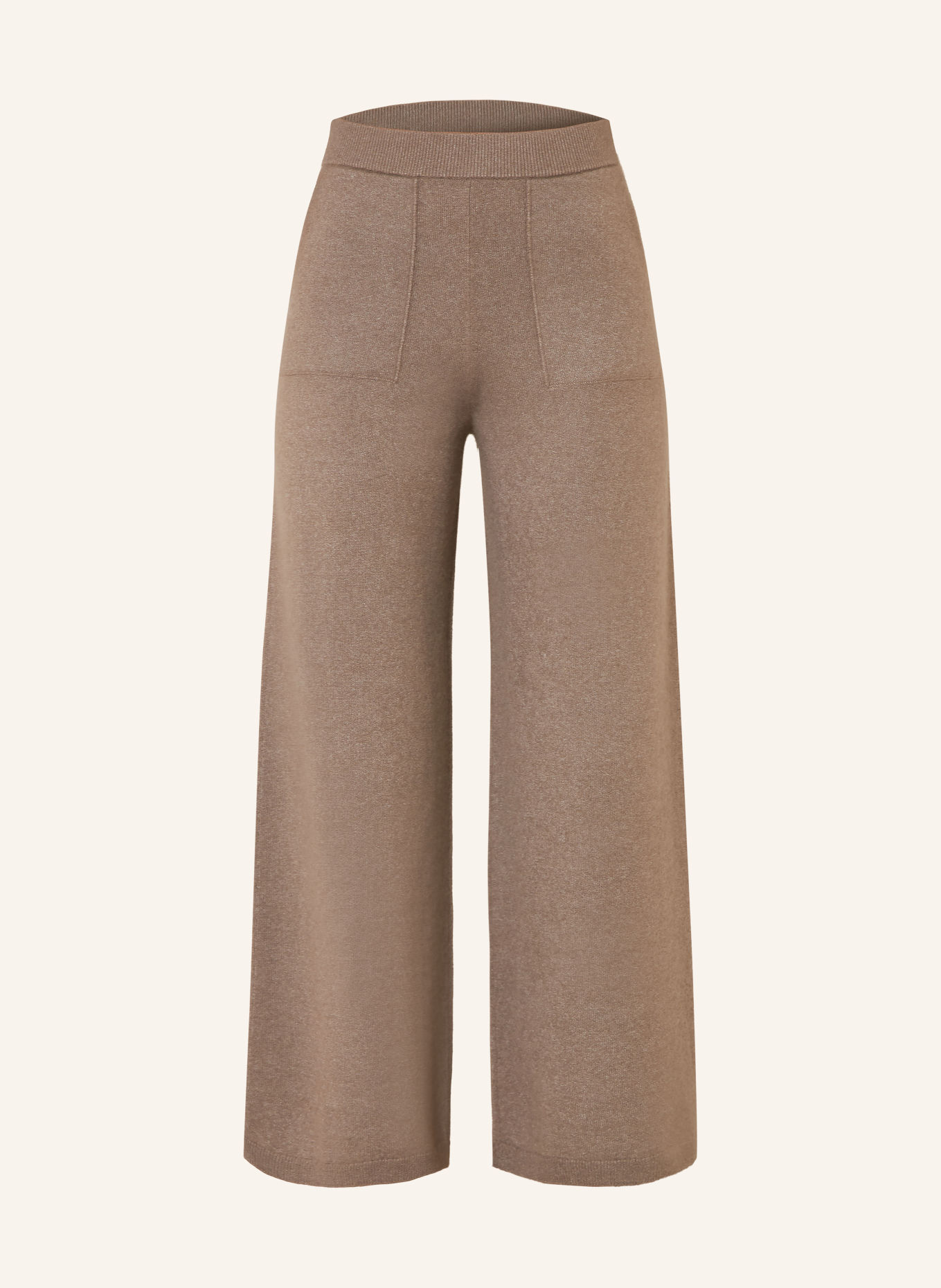 IRIS von ARNIM NIVELLE Knit Pants with Cashmere: TAUPE