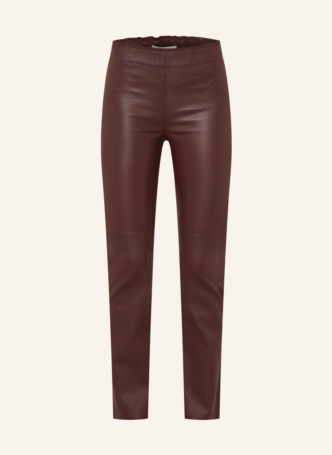IRIS von ARNIM PHILINE Leather Pants: DARK RED
