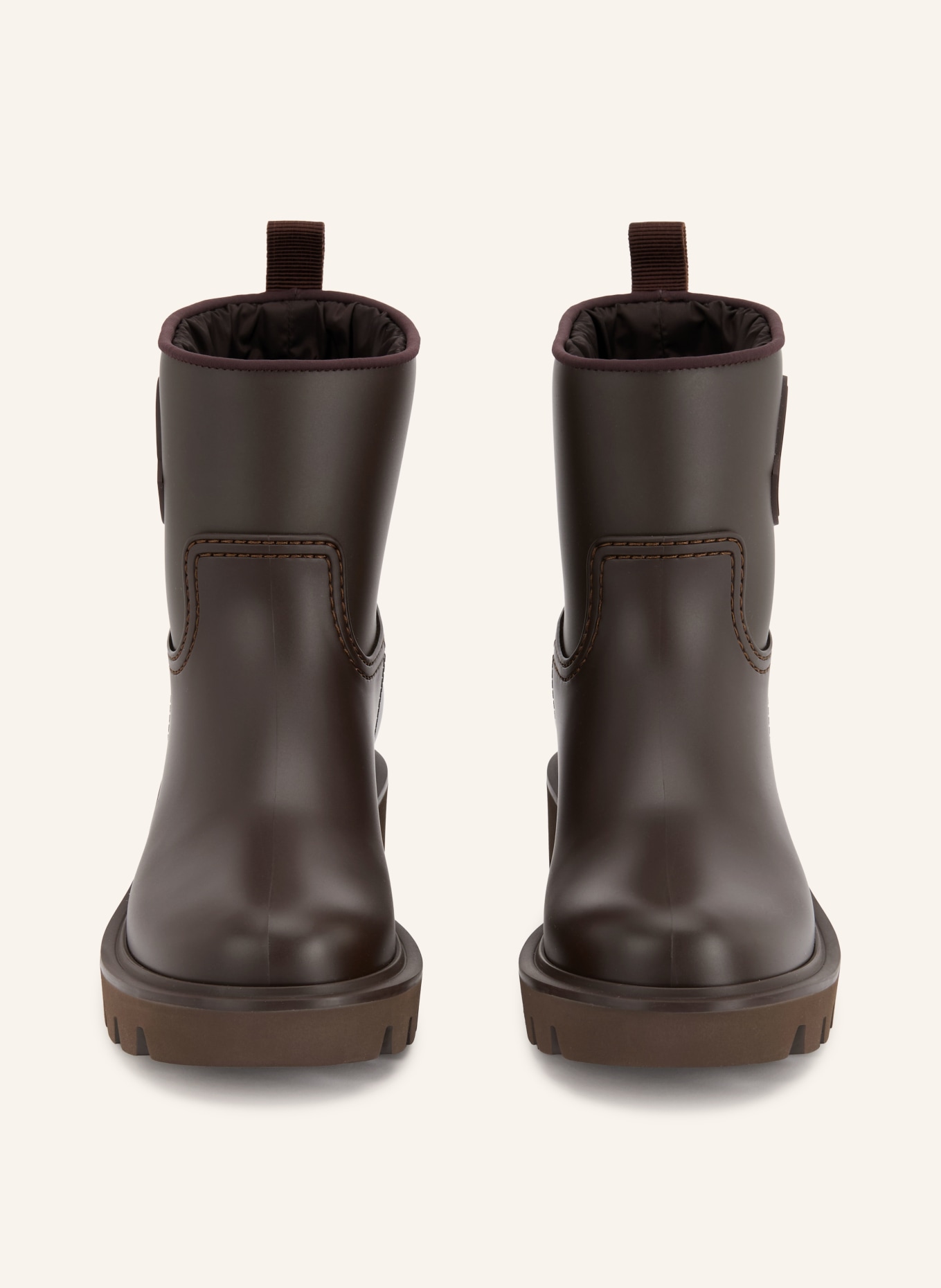 MONCLER Gummistiefel KICKSTREAM: DUNKELBRAUN