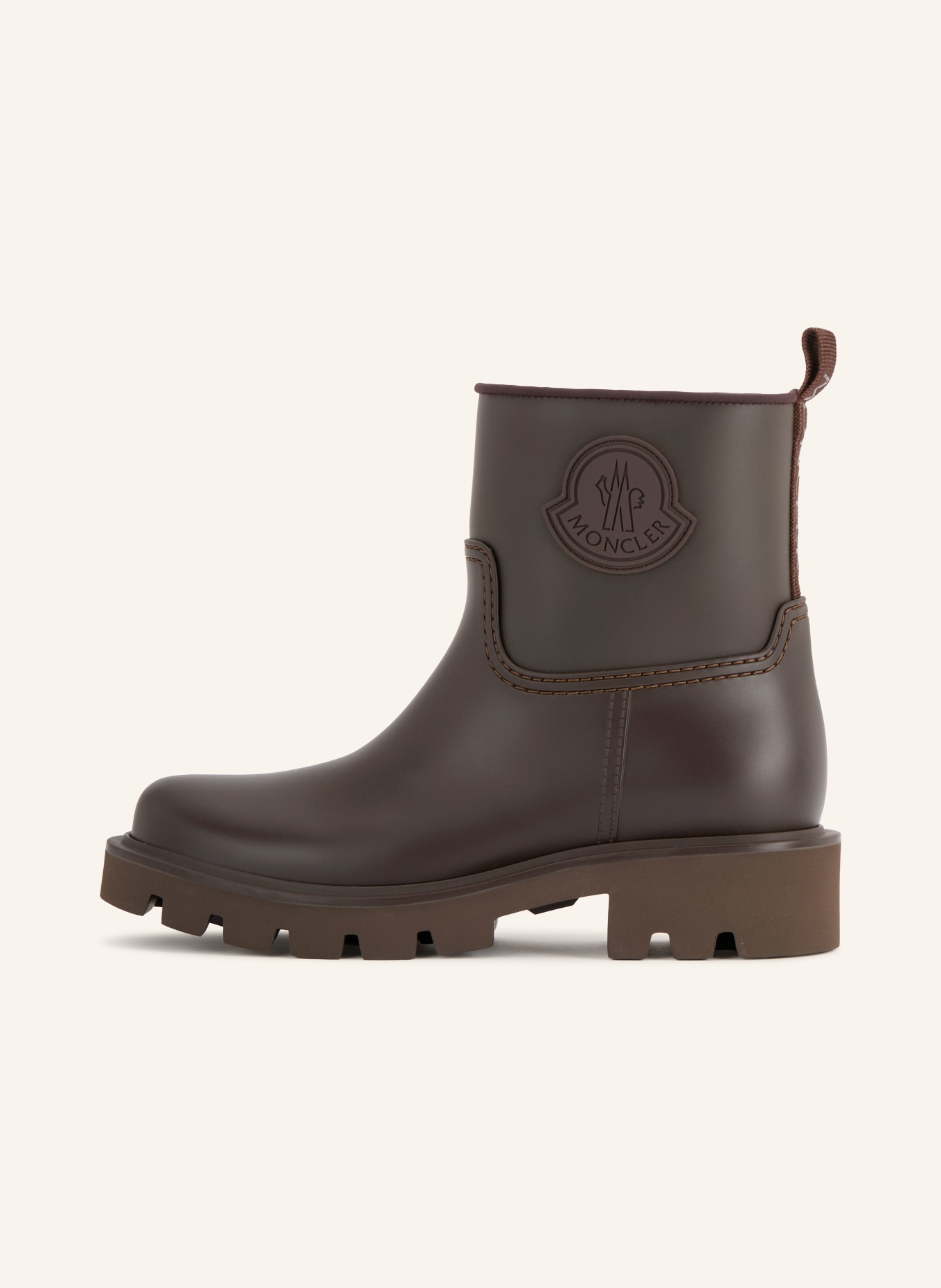 MONCLER Gummistiefel KICKSTREAM: DUNKELBRAUN