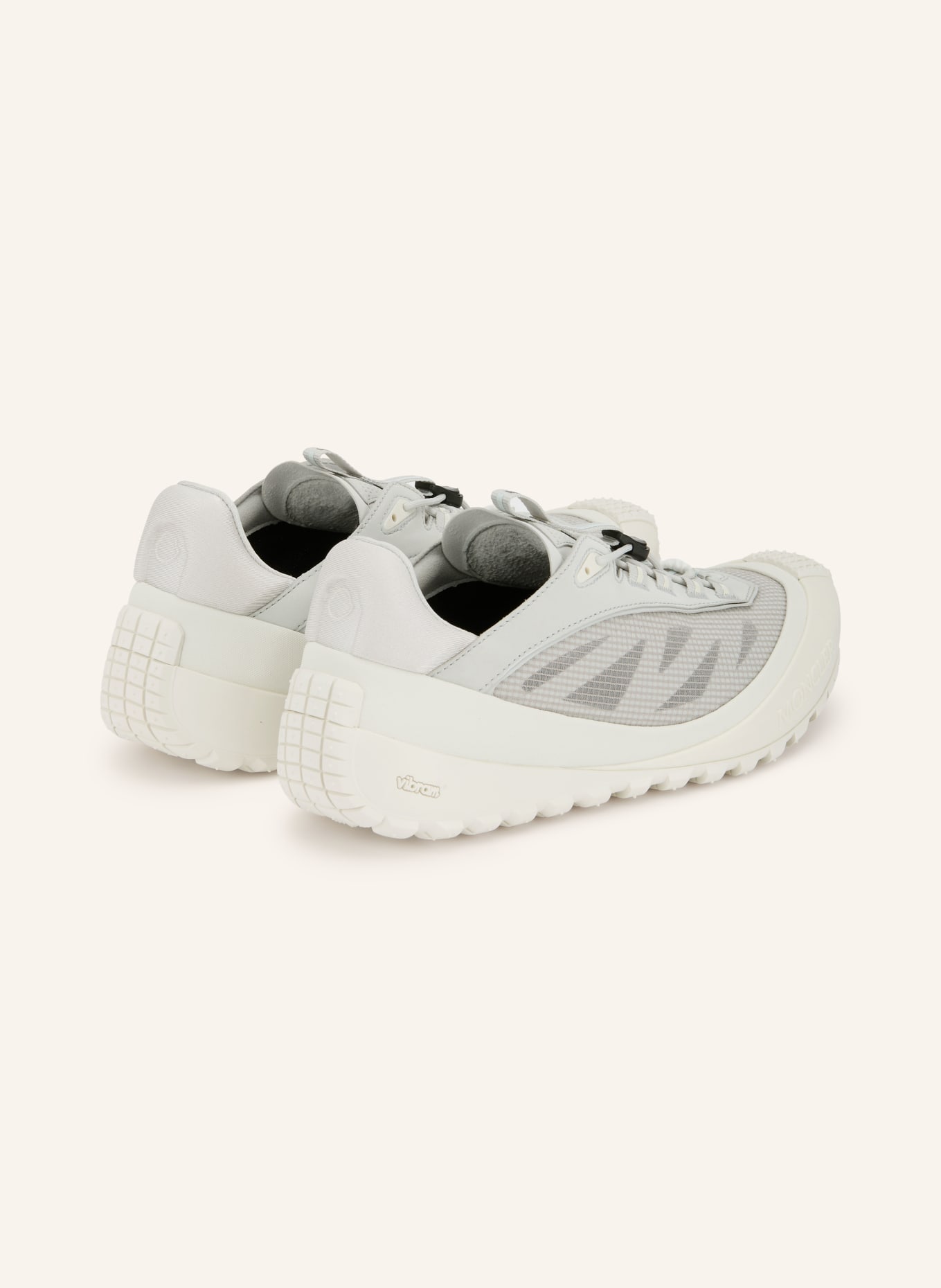 MONCLER TRAILGRIP LP Sneakers: LIGHT GRAY / ECRU / GRAY