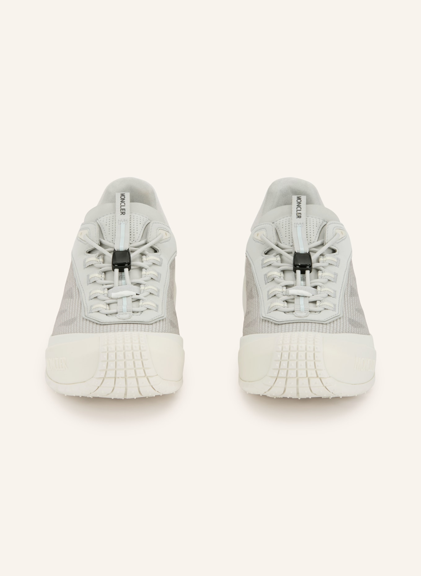 MONCLER TRAILGRIP LP Sneakers: LIGHT GRAY / ECRU / GRAY