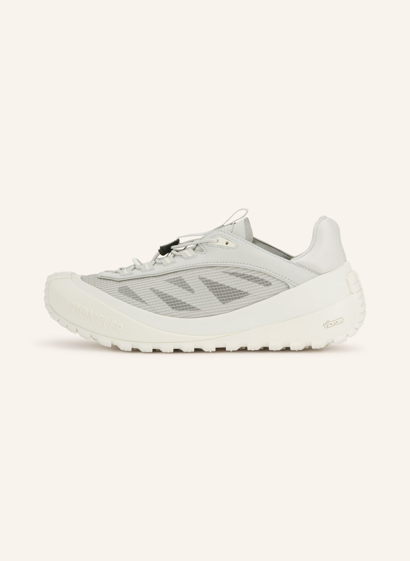 MONCLER TRAILGRIP LP Sneakers: LIGHT GRAY / ECRU / GRAY