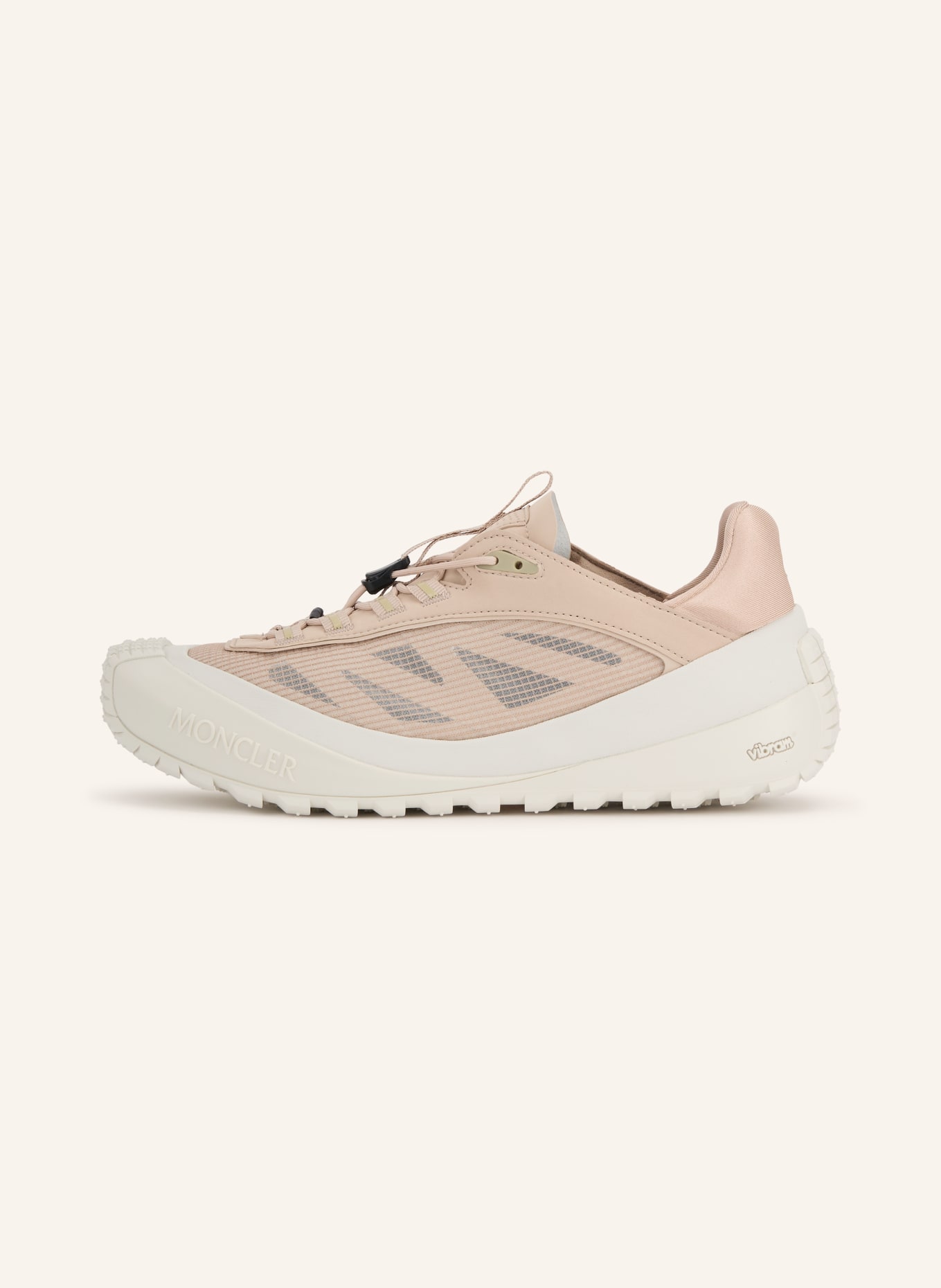 MONCLER TRAILGRIP LP Sneakers: DUSKY PINK / ECRU / GRAY