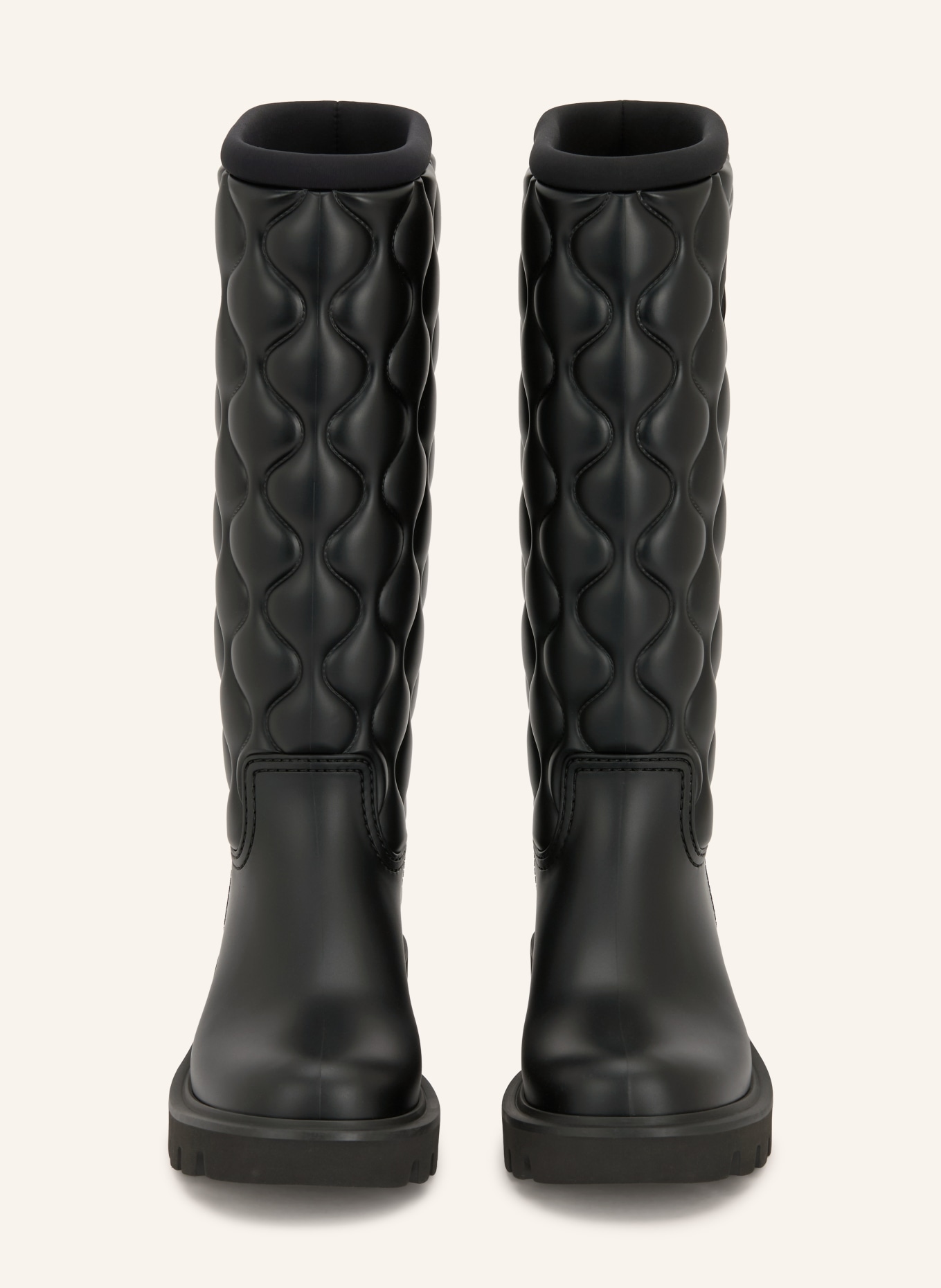 MONCLER KICKSTREAM Rain boots: BLACK
