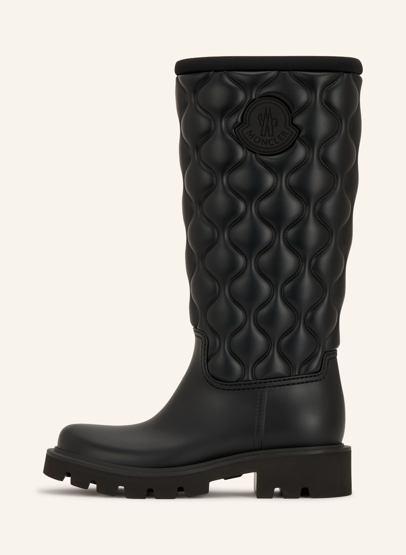 MONCLER KICKSTREAM Rain boots: BLACK