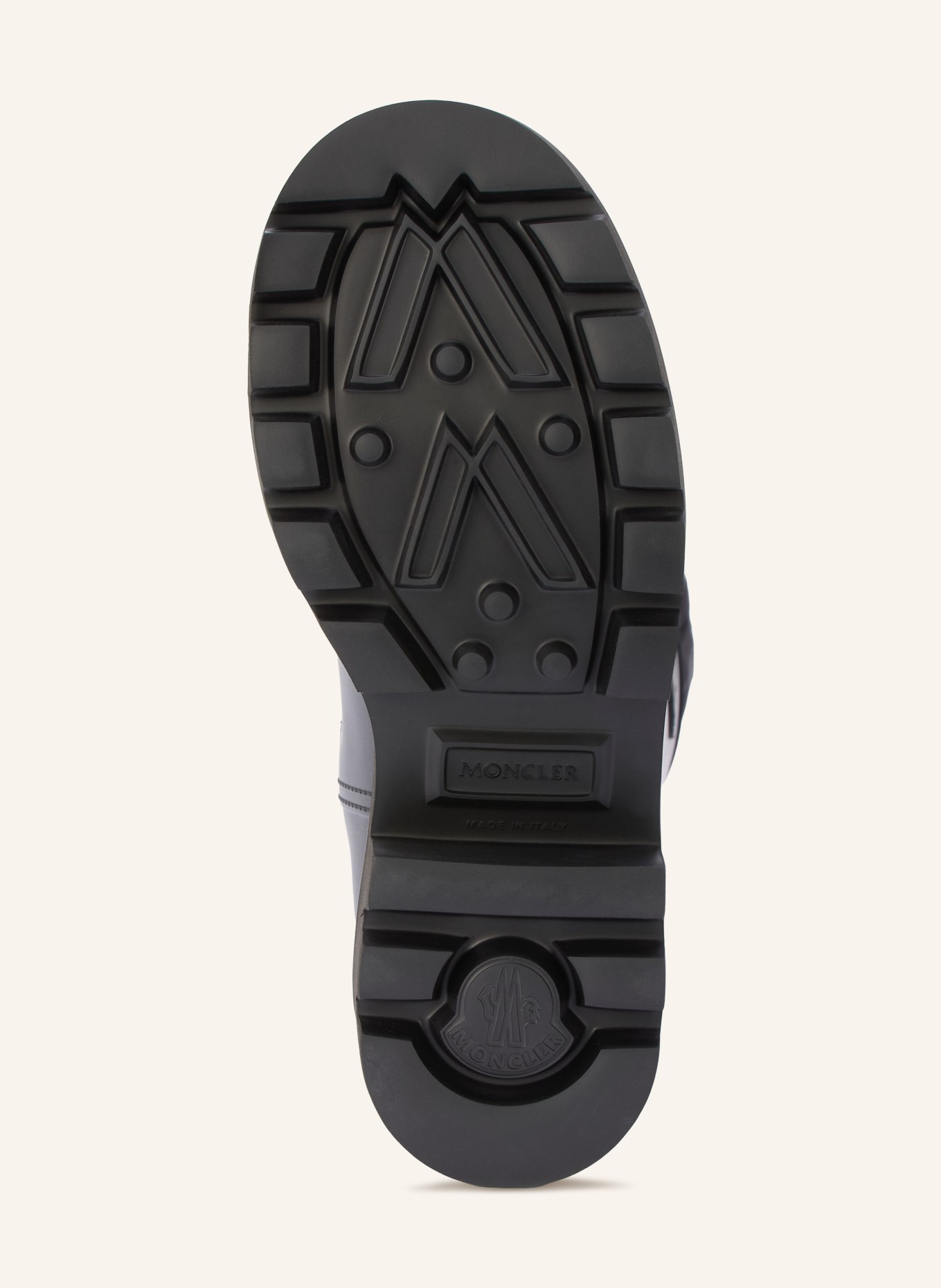 MONCLER KICKSTREAM Rain boots: BLACK / SILVER