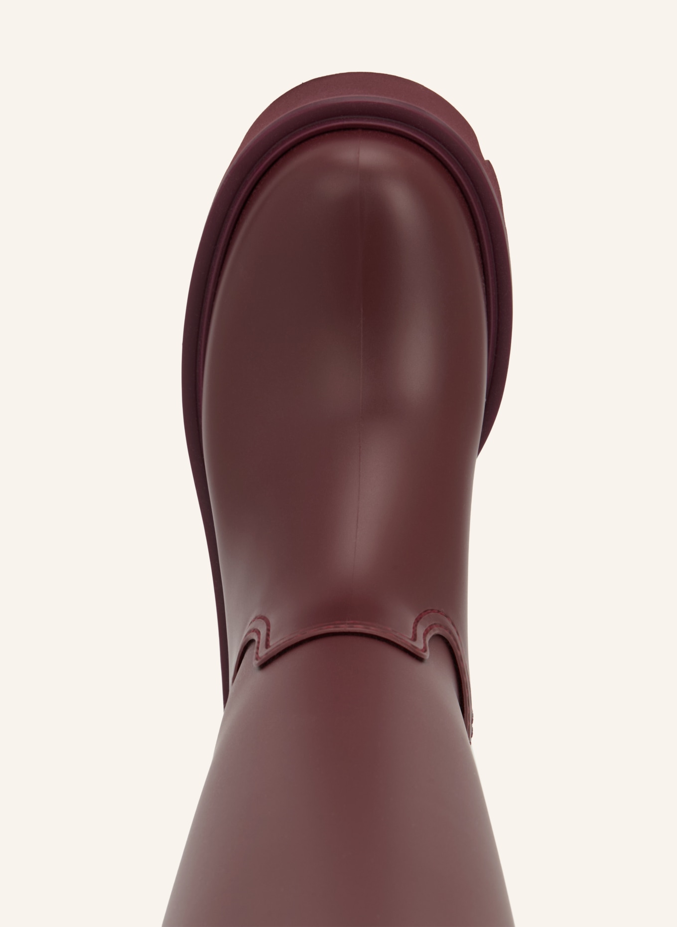 MONCLER KICKSTREAM Rain boots: DARK RED