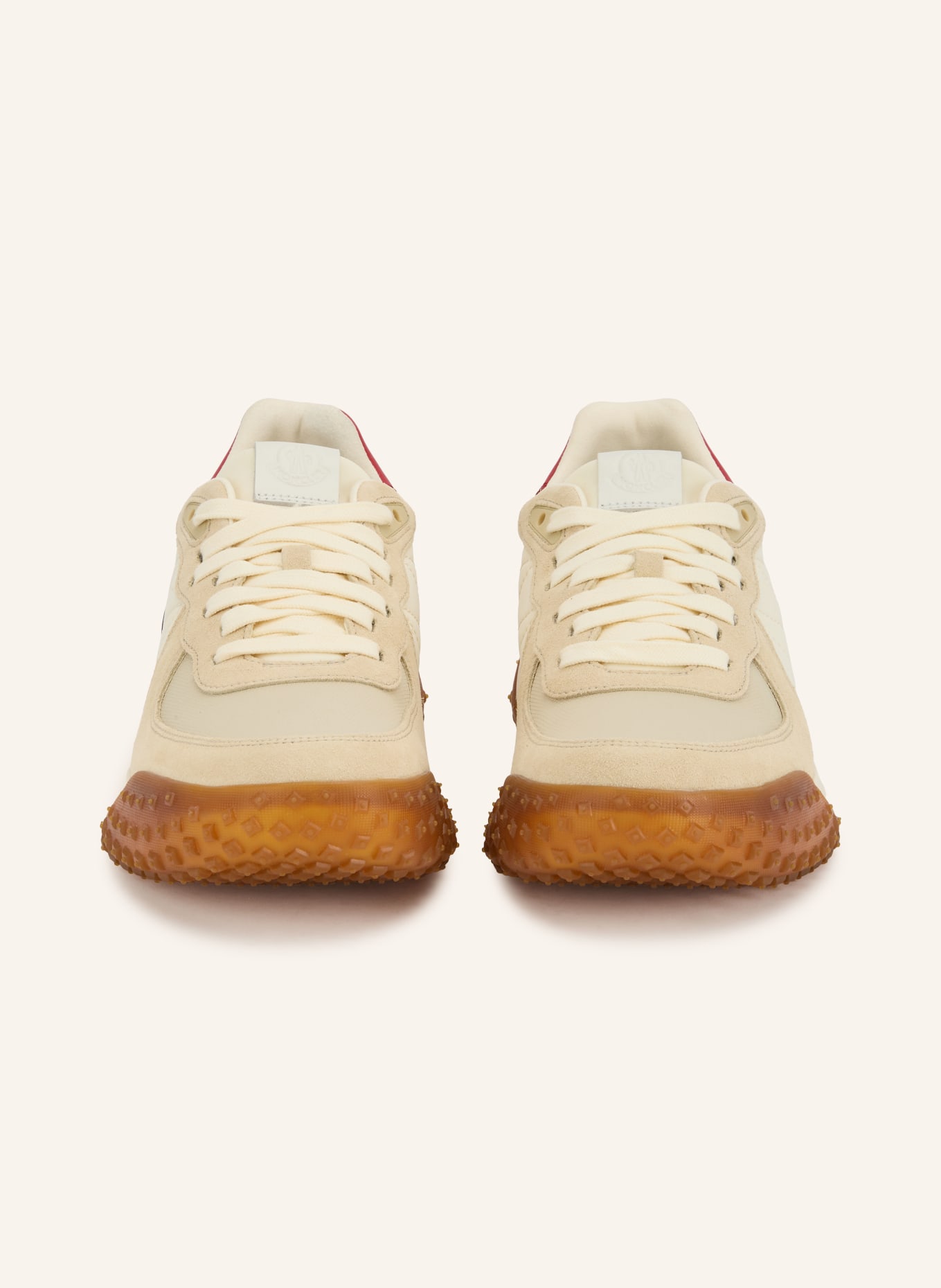 MONCLER CITY TREK Sneakers: CREAM / RED / DARK BLUE