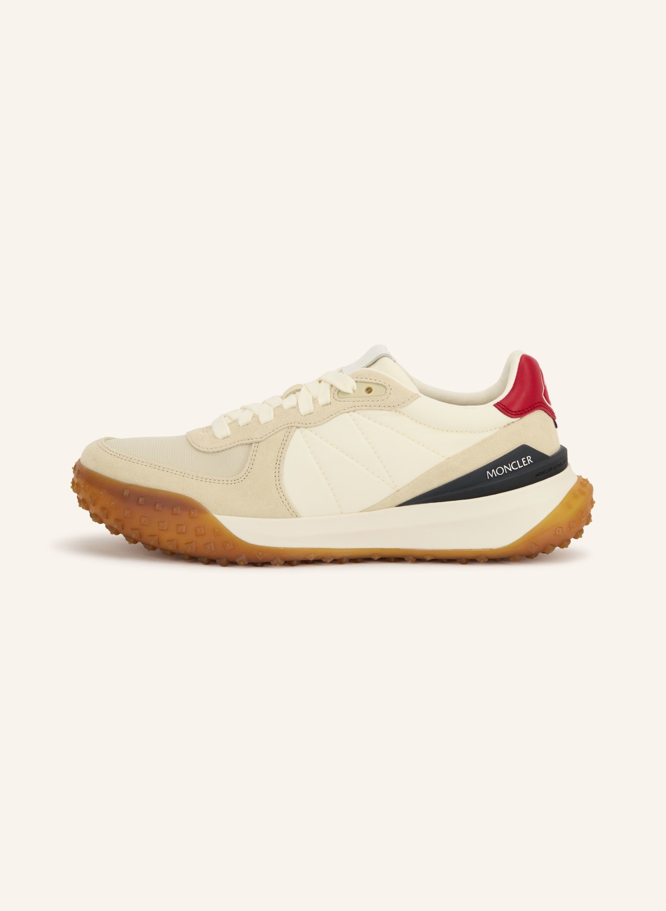 MONCLER CITY TREK Sneakers: CREAM / RED / DARK BLUE