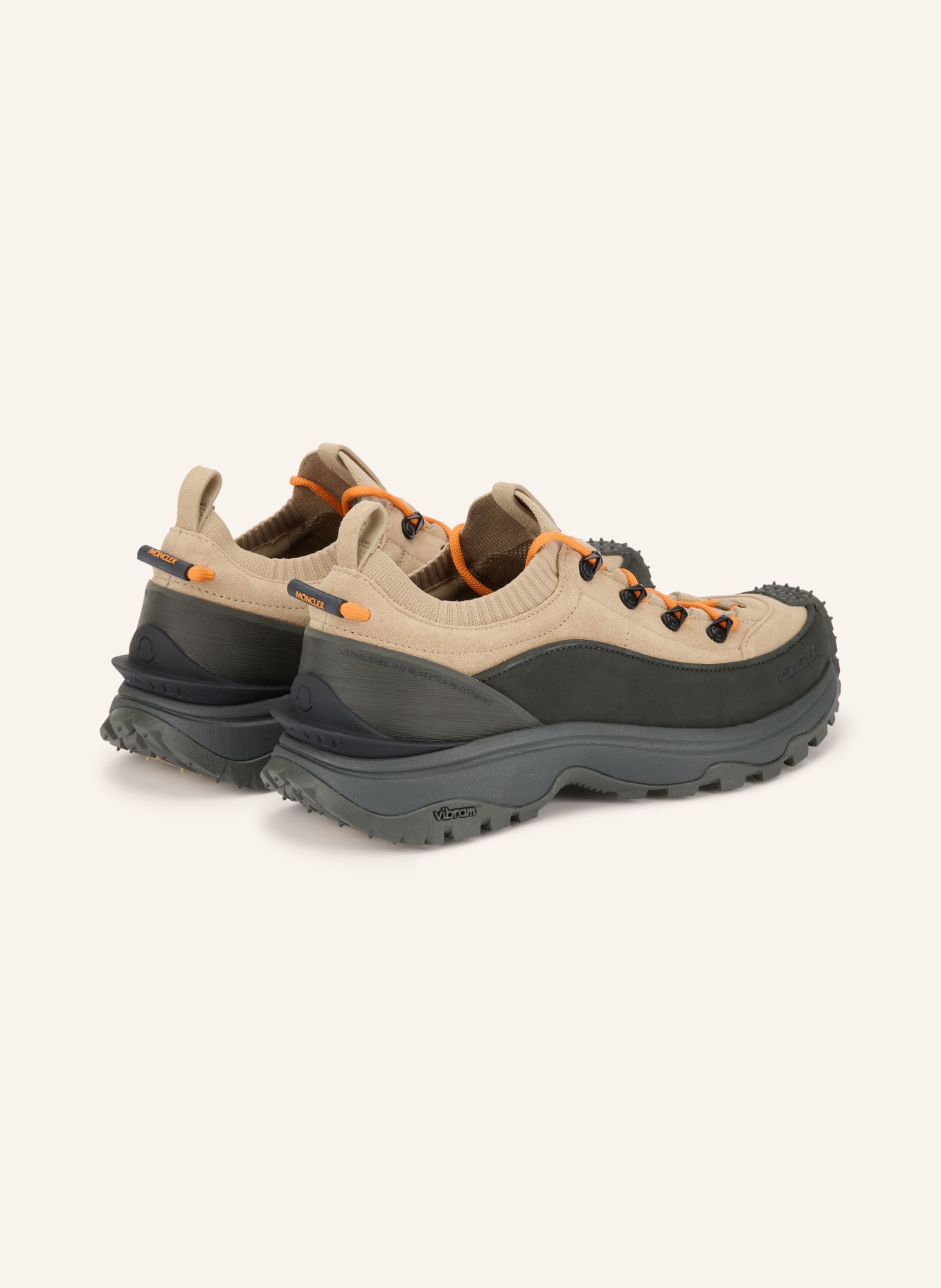 MONCLER TRAILGRIP LITE 3 Sneakers: BEIGE / BLACK