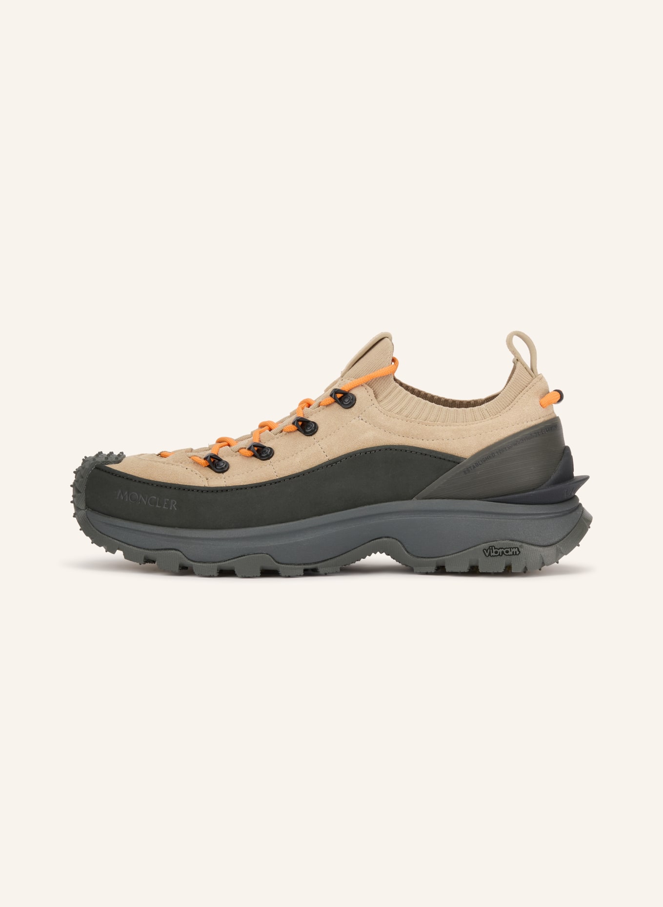 MONCLER TRAILGRIP LITE 3 Sneakers: BEIGE / BLACK