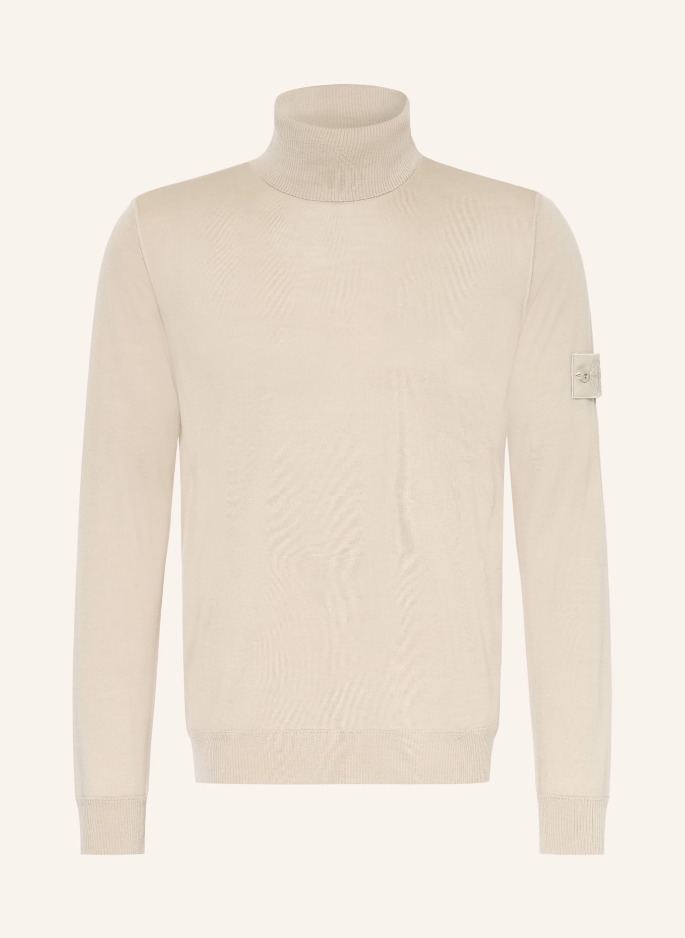 STONE ISLAND GHOST Turtleneck sweater: BEIGE
