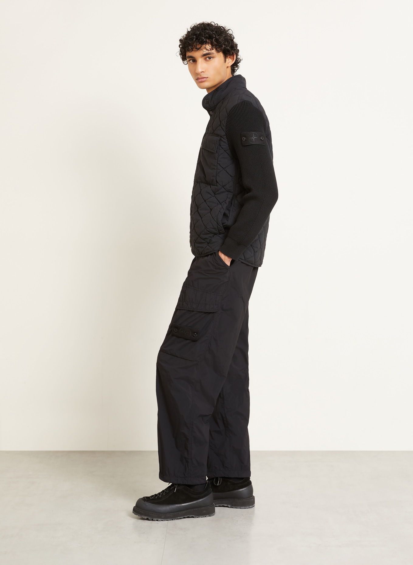 STONE ISLAND Cargobroek GHOST: ZWART