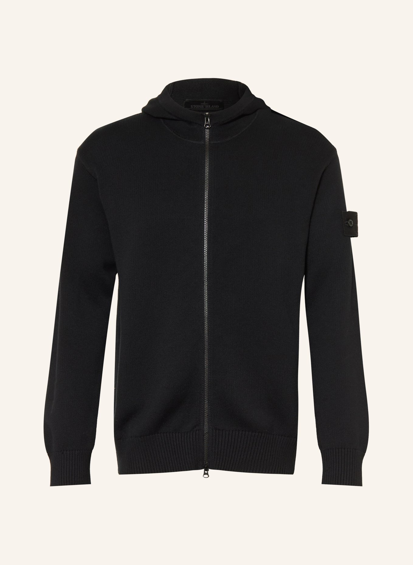 STONE ISLAND Strickjacke GHOST: SCHWARZ